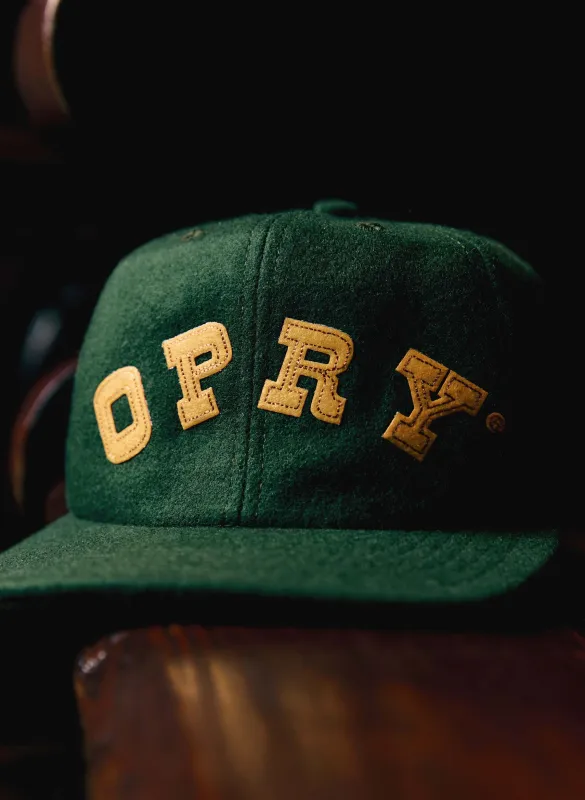 the i+w x opry "opry" cap in wool sold by Imogene + Willie