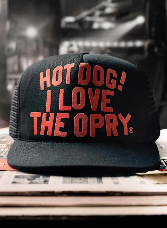 the i+w x opry "hot dog" trucker sold by Imogene + Willie