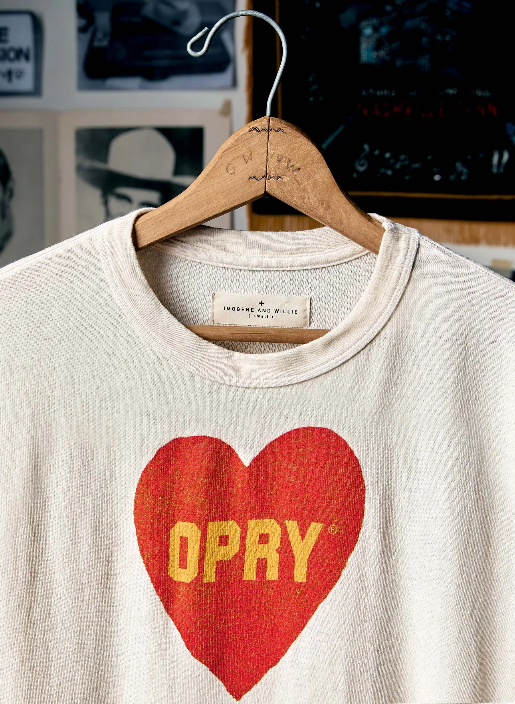the i+w x opry "heart" tee sold by Imogene + Willie product image thumbnail 5