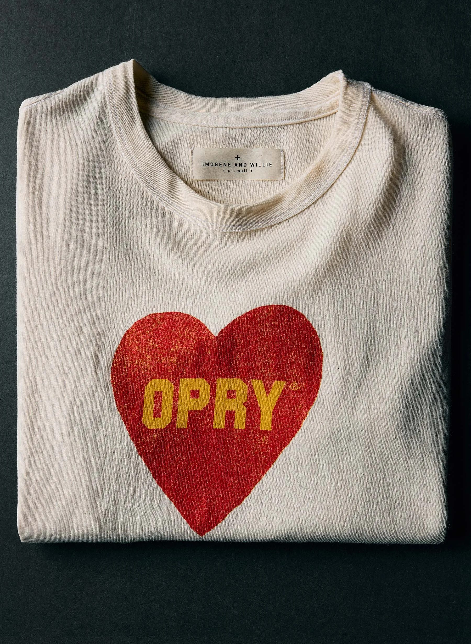 the i+w x opry "heart" tee sold by Imogene + Willie product image thumbnail 3
