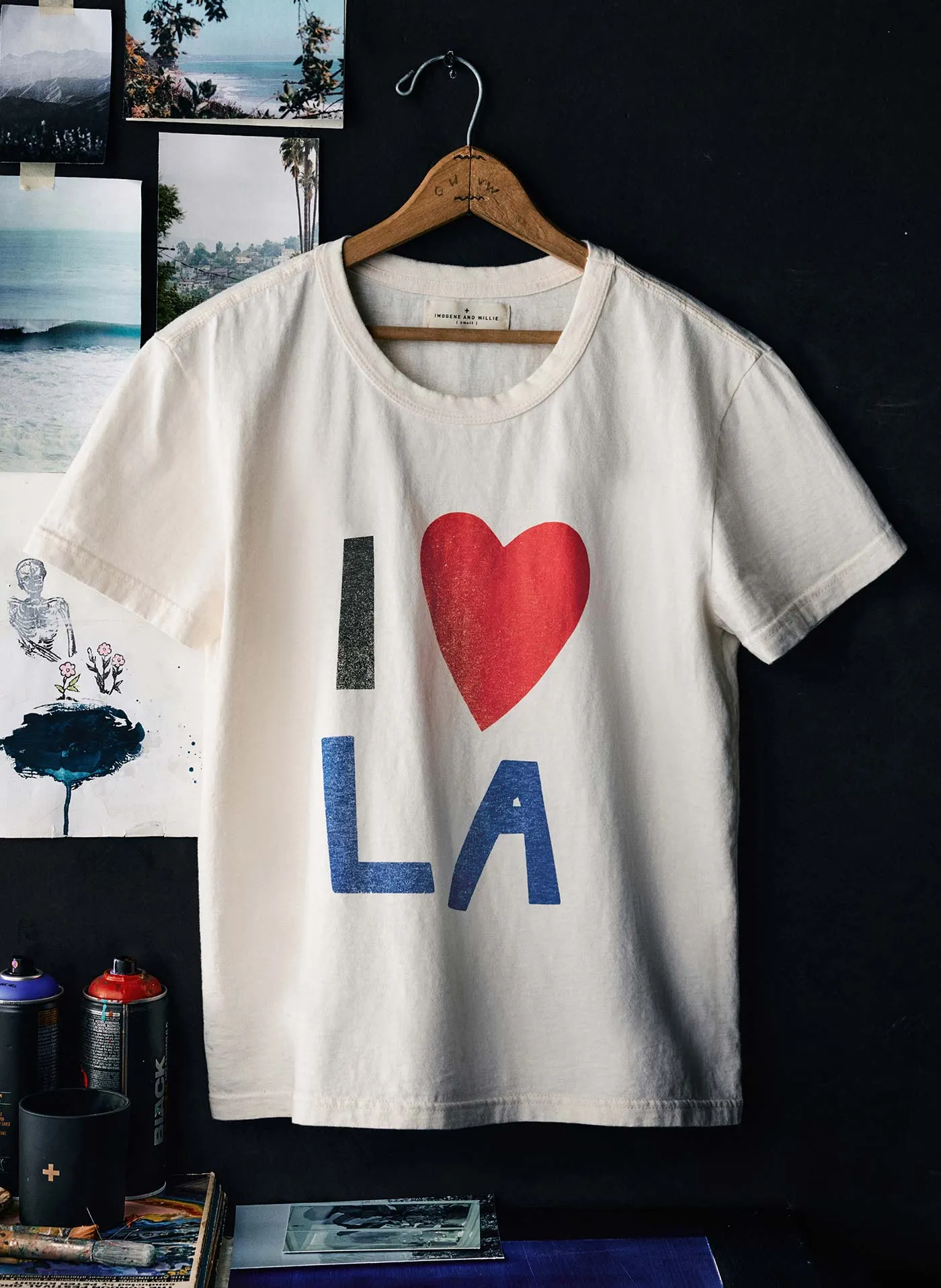 the "I ❤️ LA" tee sold by Imogene + Willie