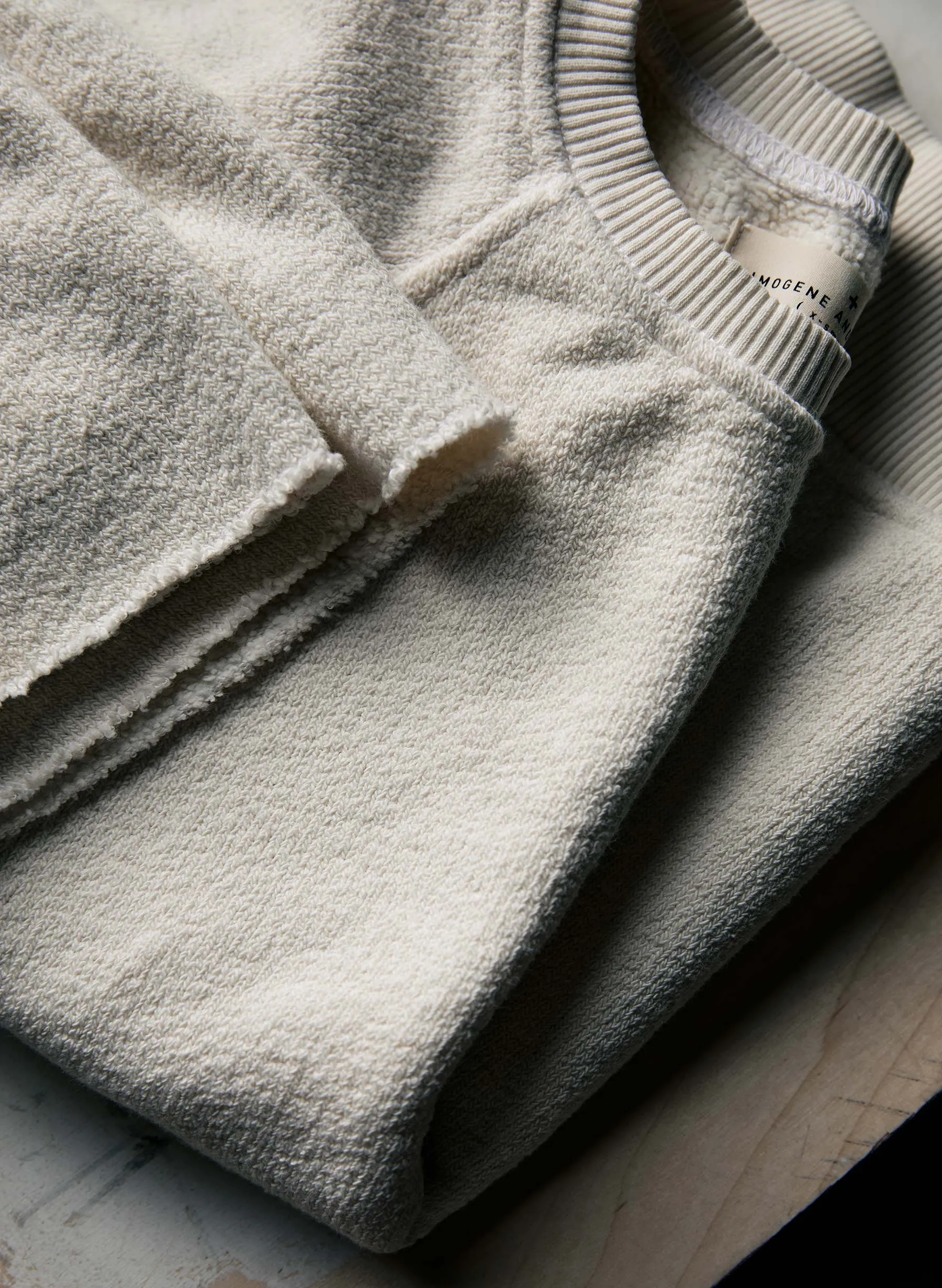 the cut sleeve sweatshirt in natural sold by Imogene + Willie product image thumbnail 4