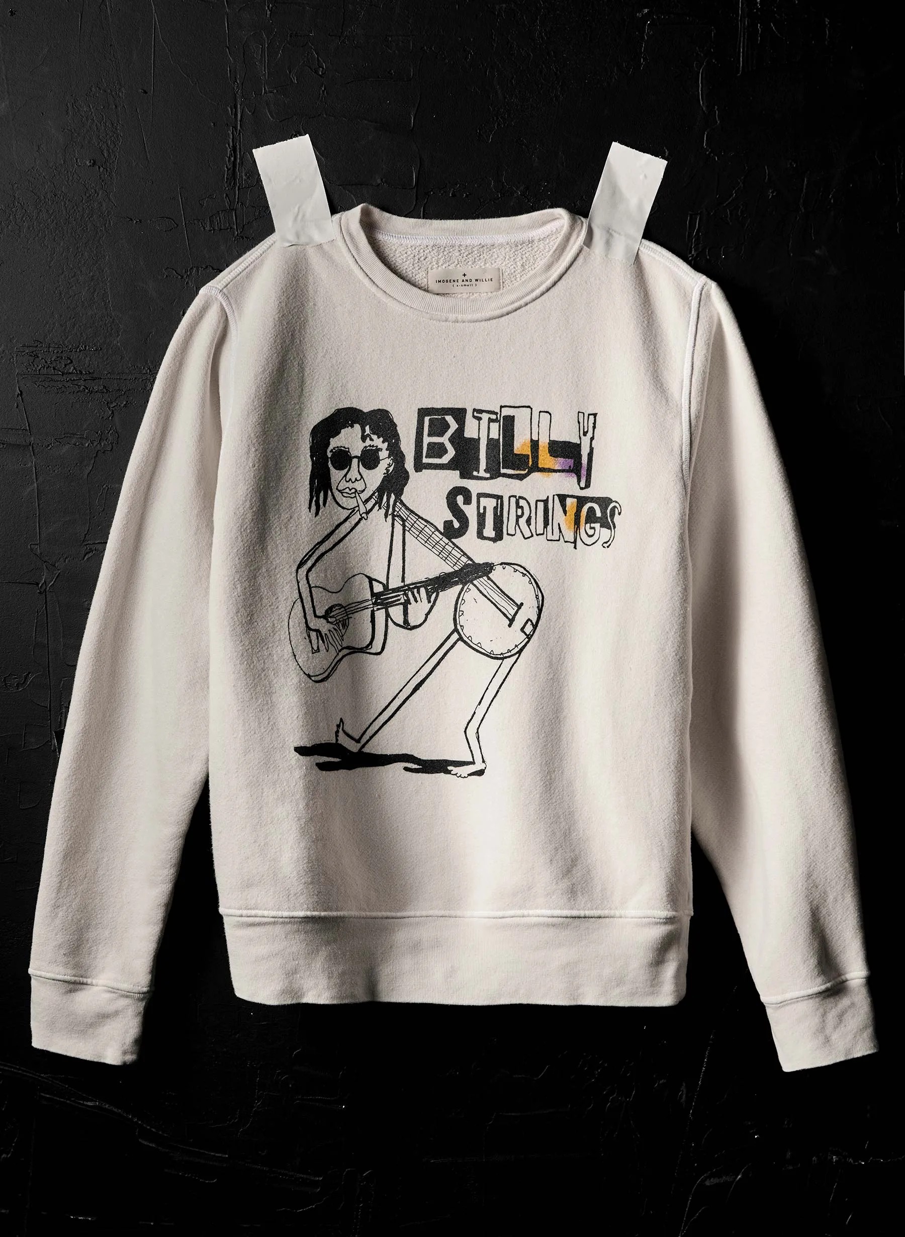 i+w x billy strings "pickin' and grinnin'” sweatshirt sold by Imogene + Willie