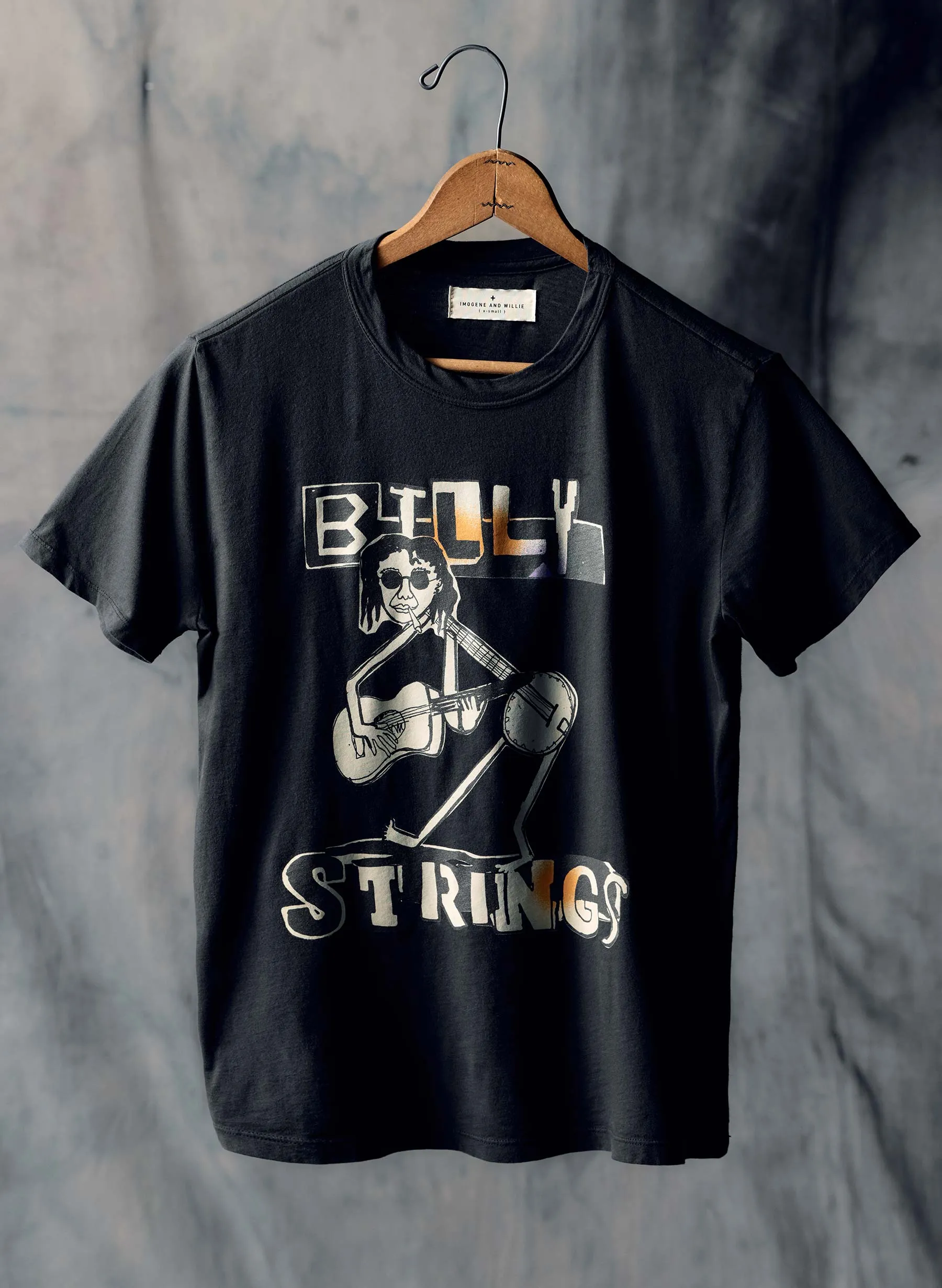 i+w x billy strings "pickin' and grinnin'” tee sold by Imogene + Willie