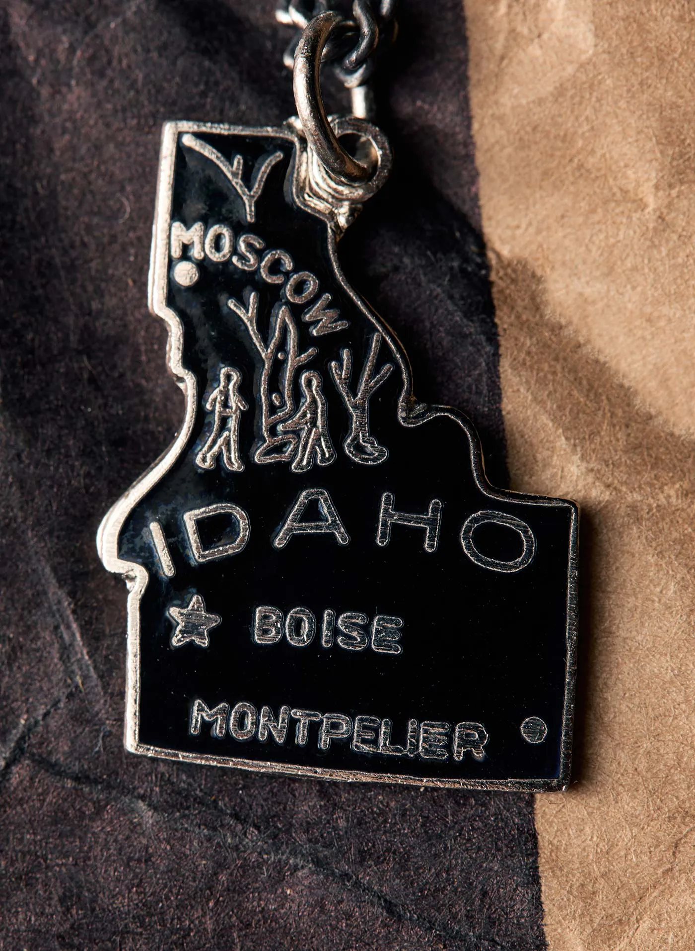 vintage idaho silver and enamel pendant sold by Imogene + Willie product image thumbnail 2