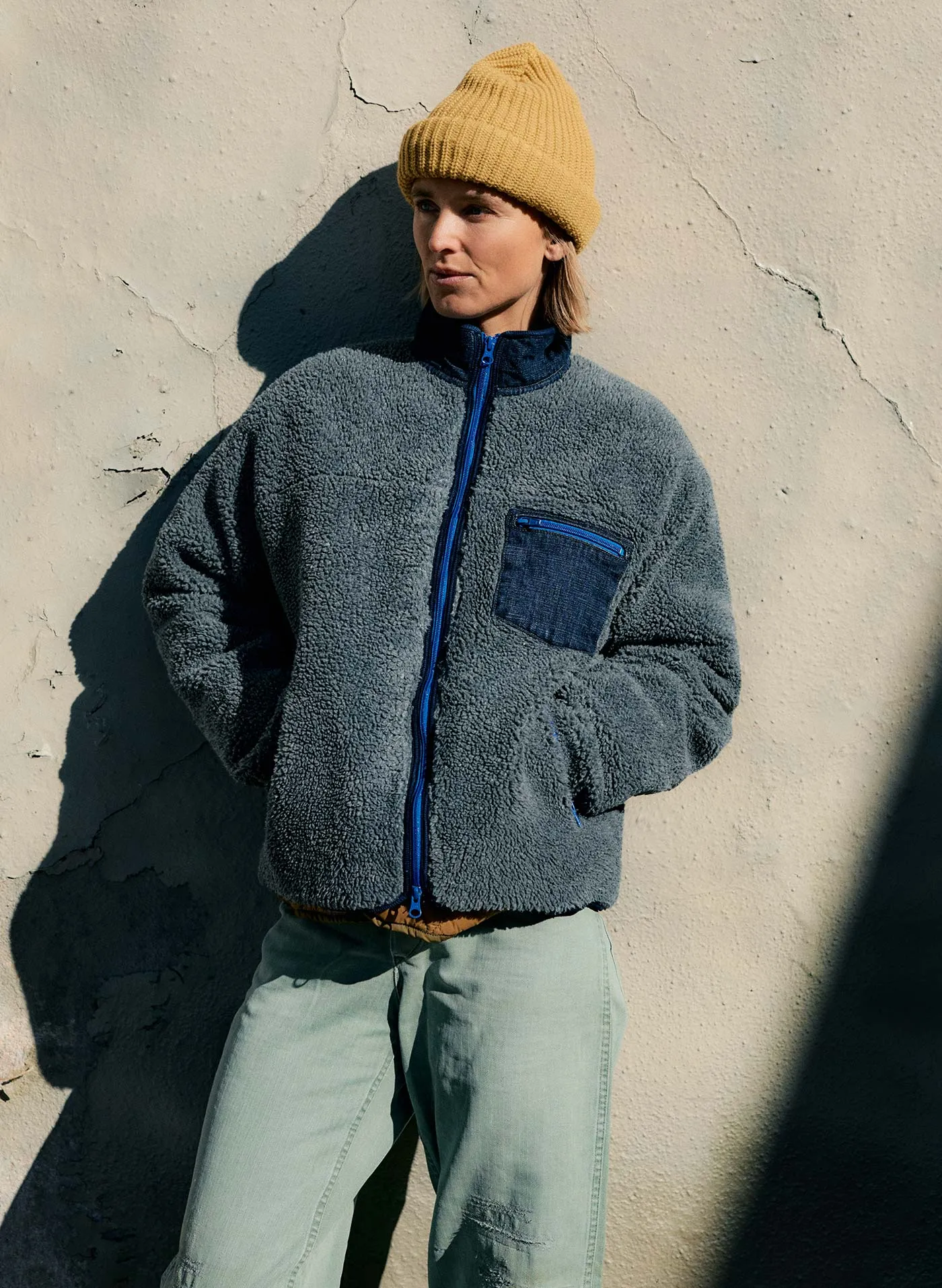 the fitzroy thermal lined sherpa sold by Imogene + Willie