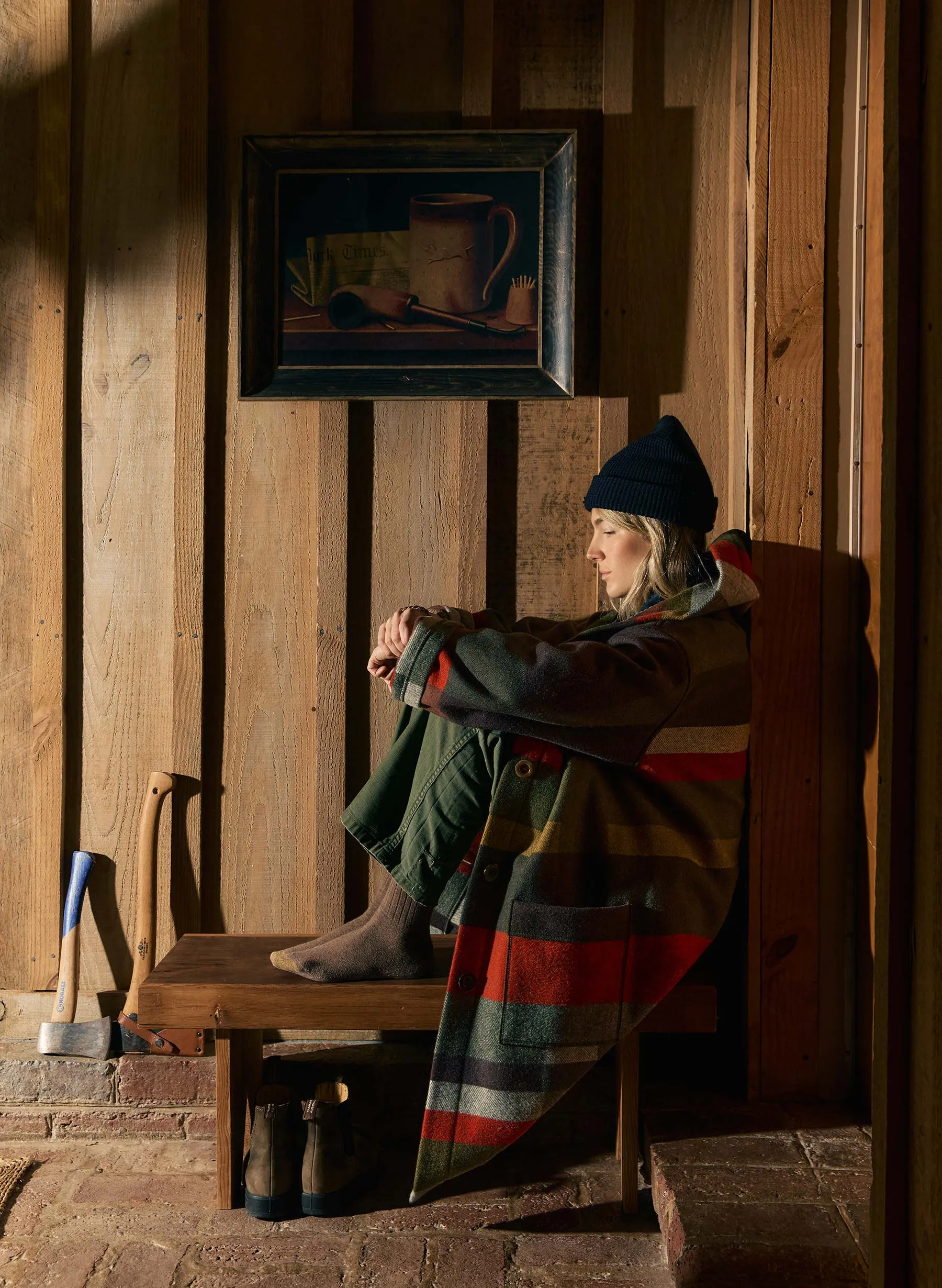 i+w x american woolen blanket coat sold by Imogene + Willie product image thumbnail 3