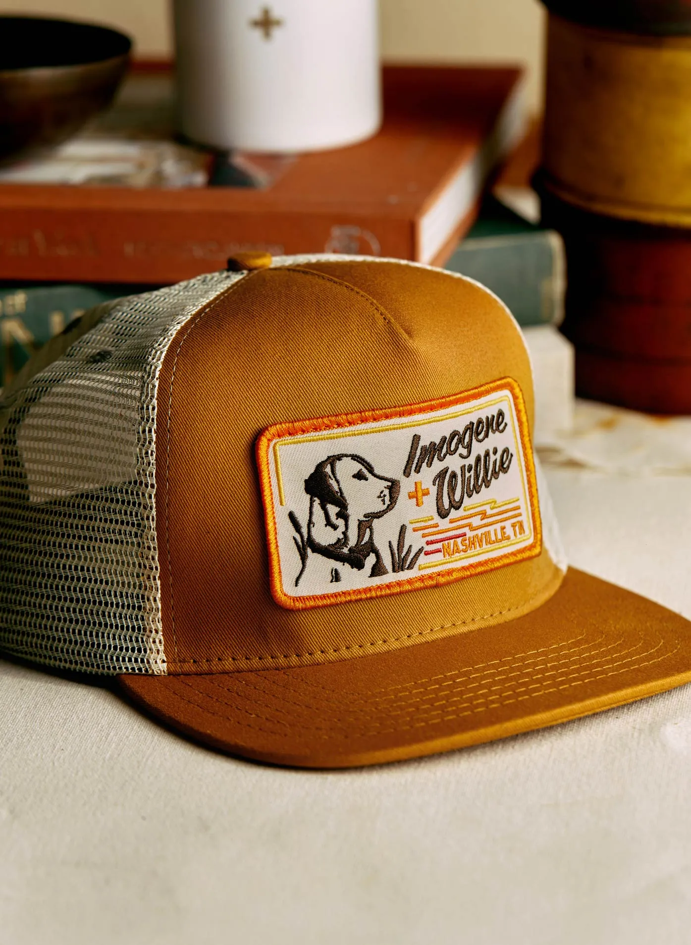 the "bird dog" trucker in gold sold by Imogene + Willie product image thumbnail 4