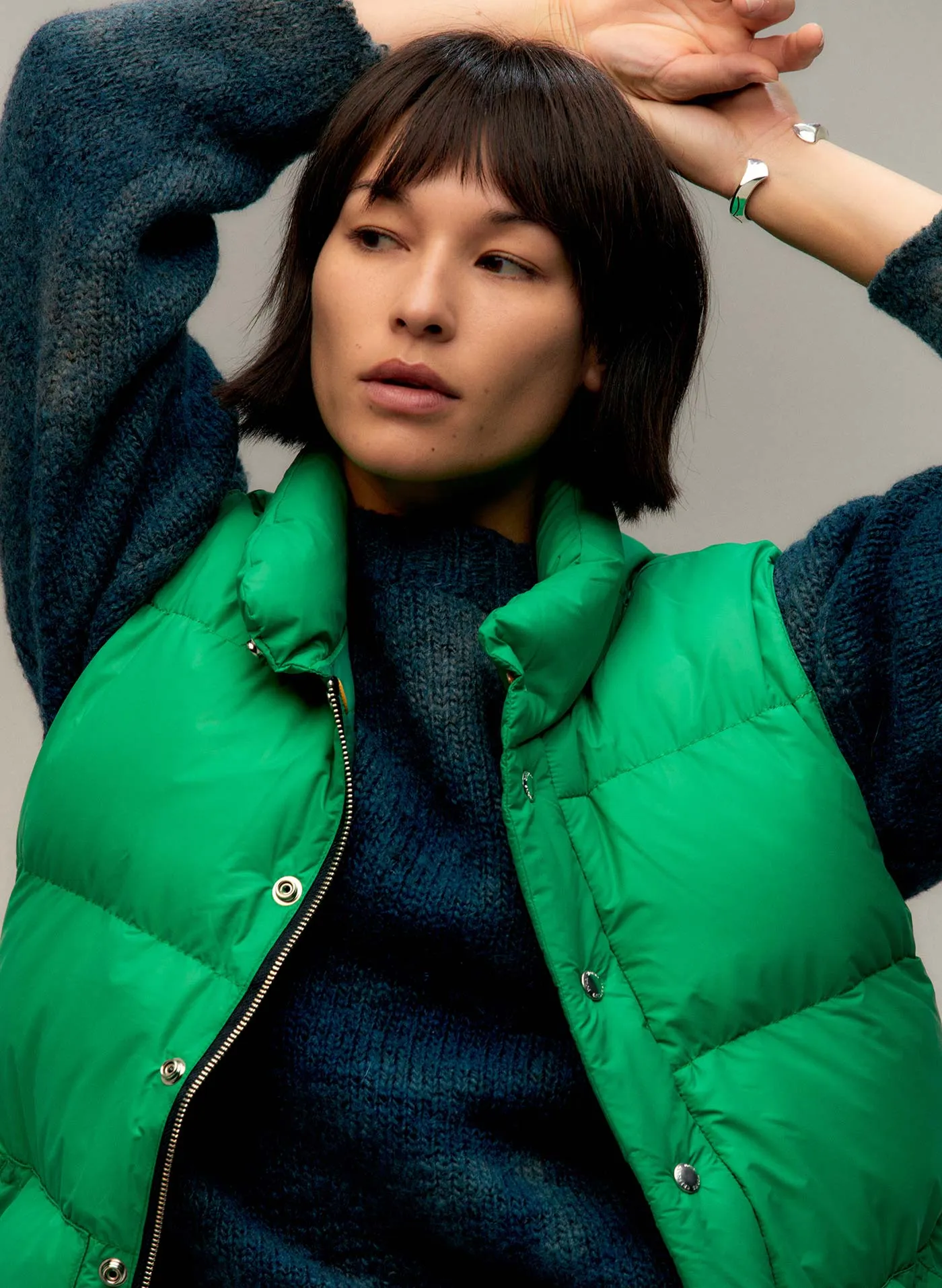 i+w x crescent down works classic vest sold by Imogene + Willie product image thumbnail 3