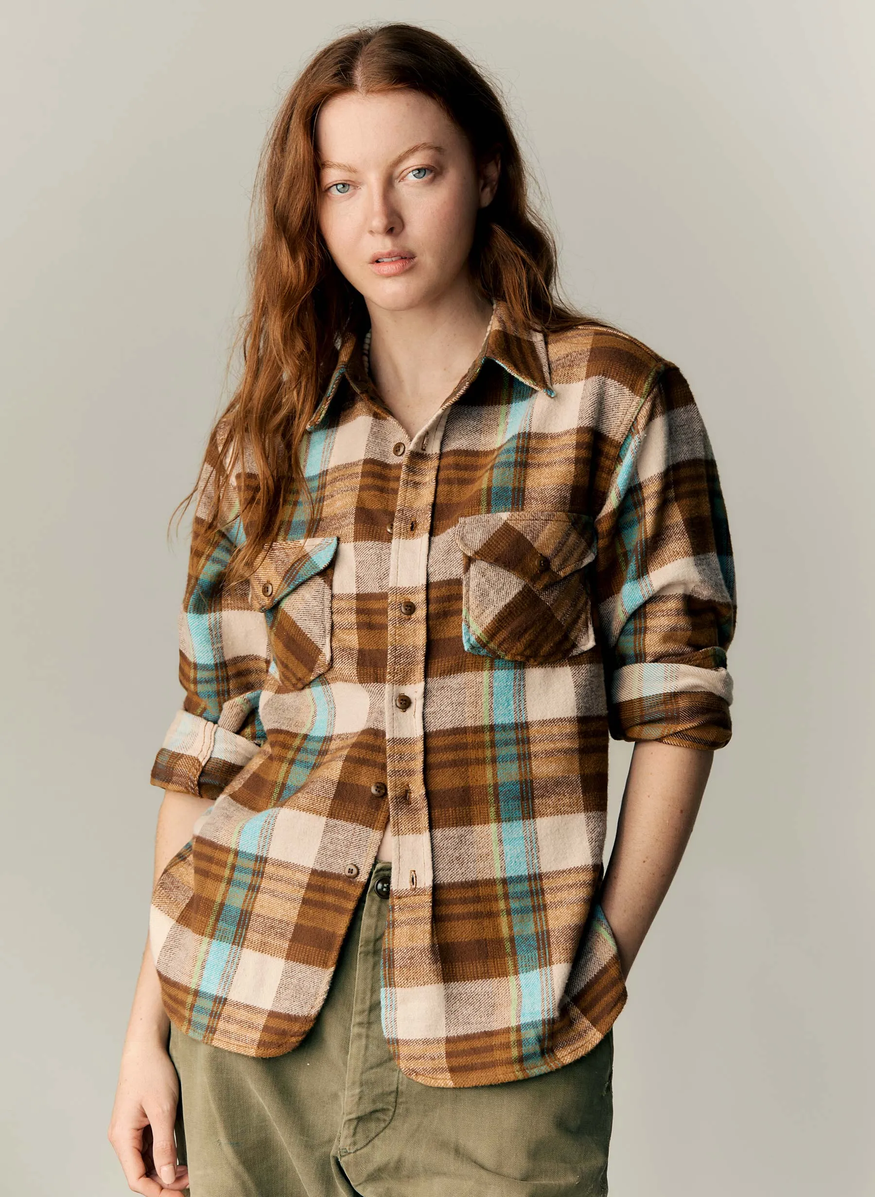 ellie plaid in sandia sold by Imogene + Willie