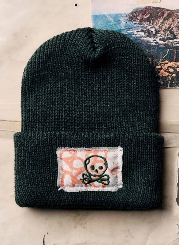 knit "lost paradise" watch cap sold by Imogene + Willie