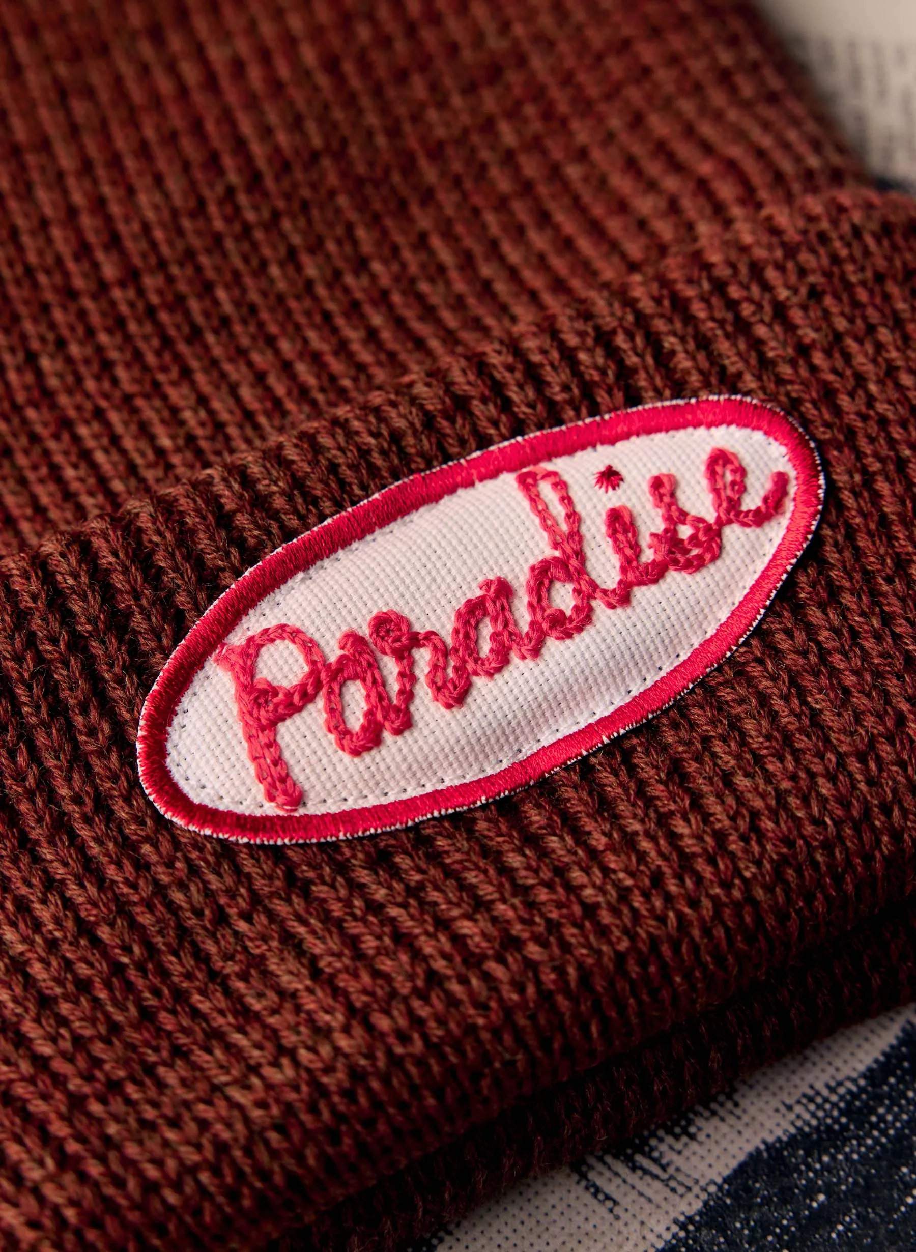 chainstitch "paradise" watch cap sold by Imogene + Willie product image thumbnail 2