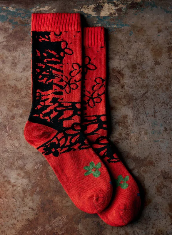 the "lost paradise" sock sold by Imogene + Willie