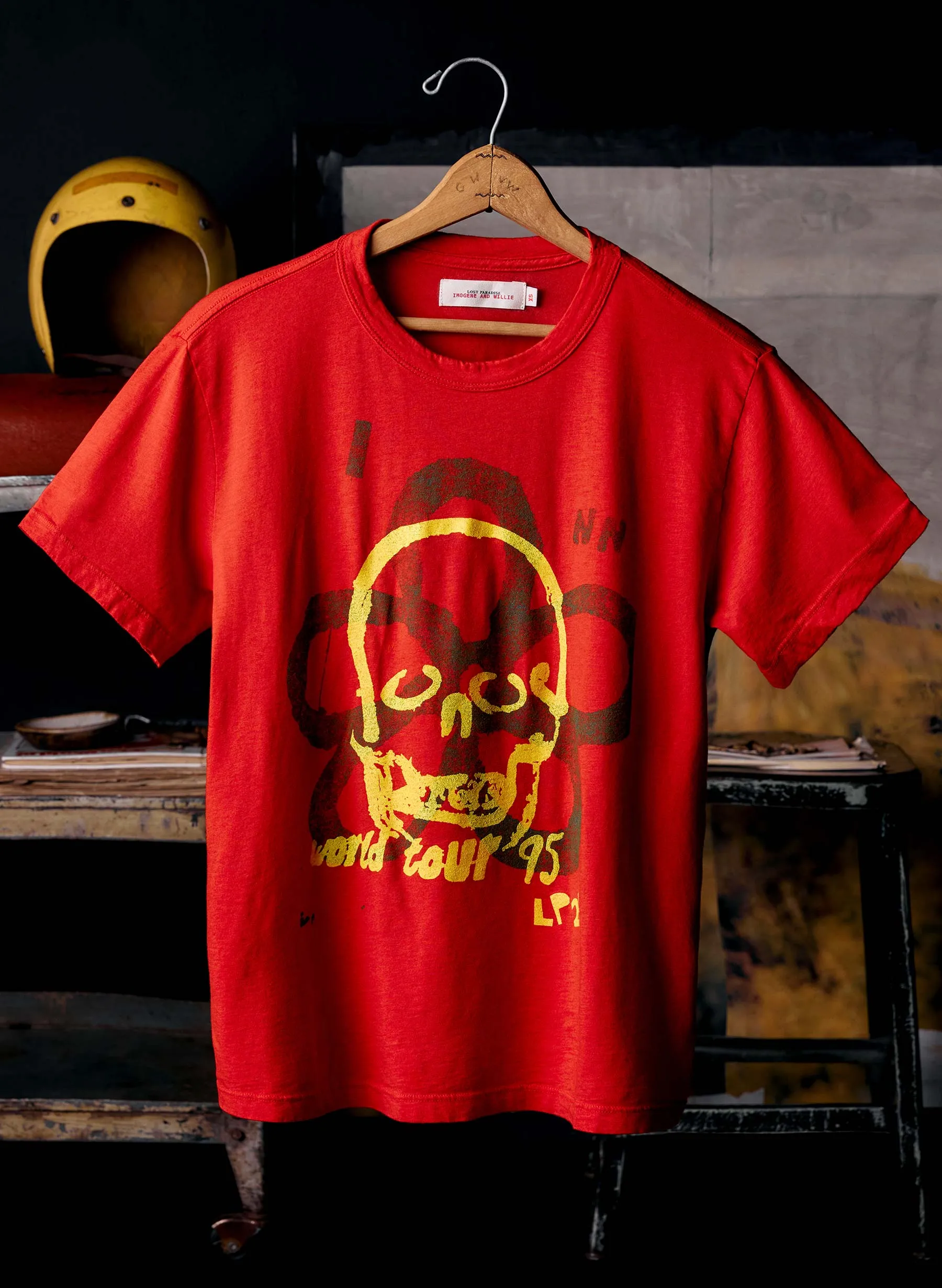 the "world tour" tee sold by Imogene + Willie