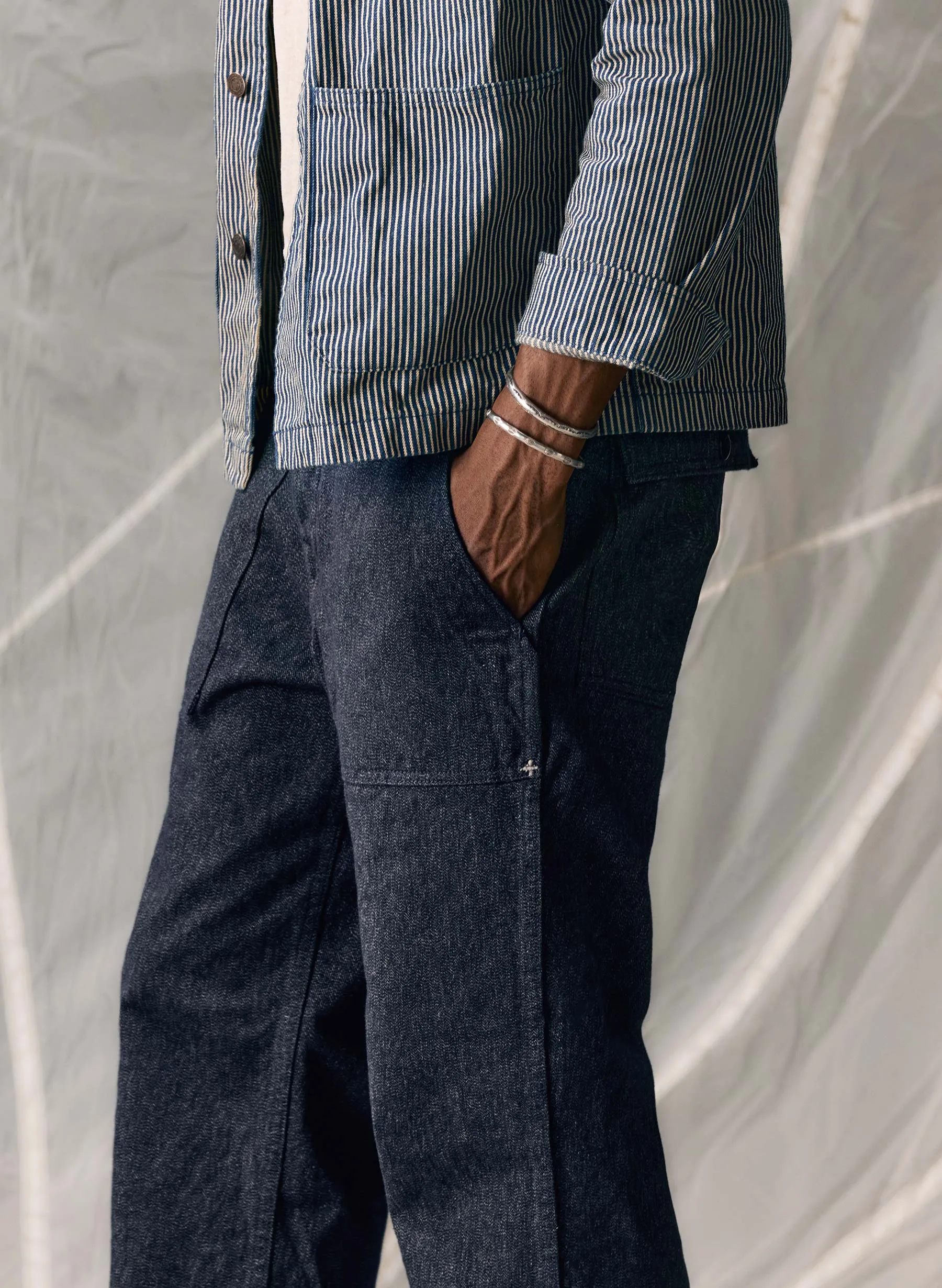 oliver military trouser in jaspe twill sold by Imogene + Willie product image thumbnail 3