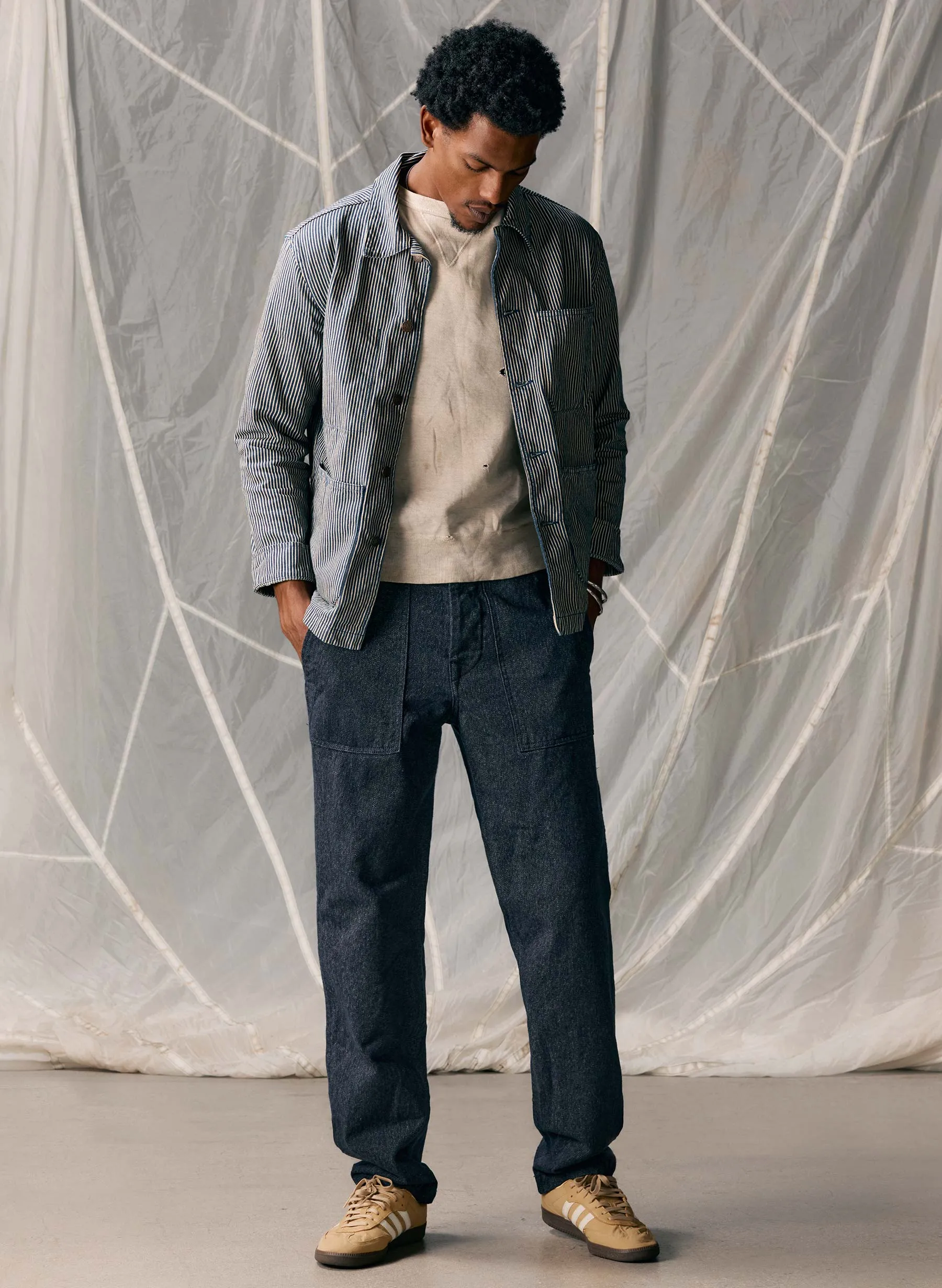 oliver military trouser in jaspe twill sold by Imogene + Willie product image thumbnail 4