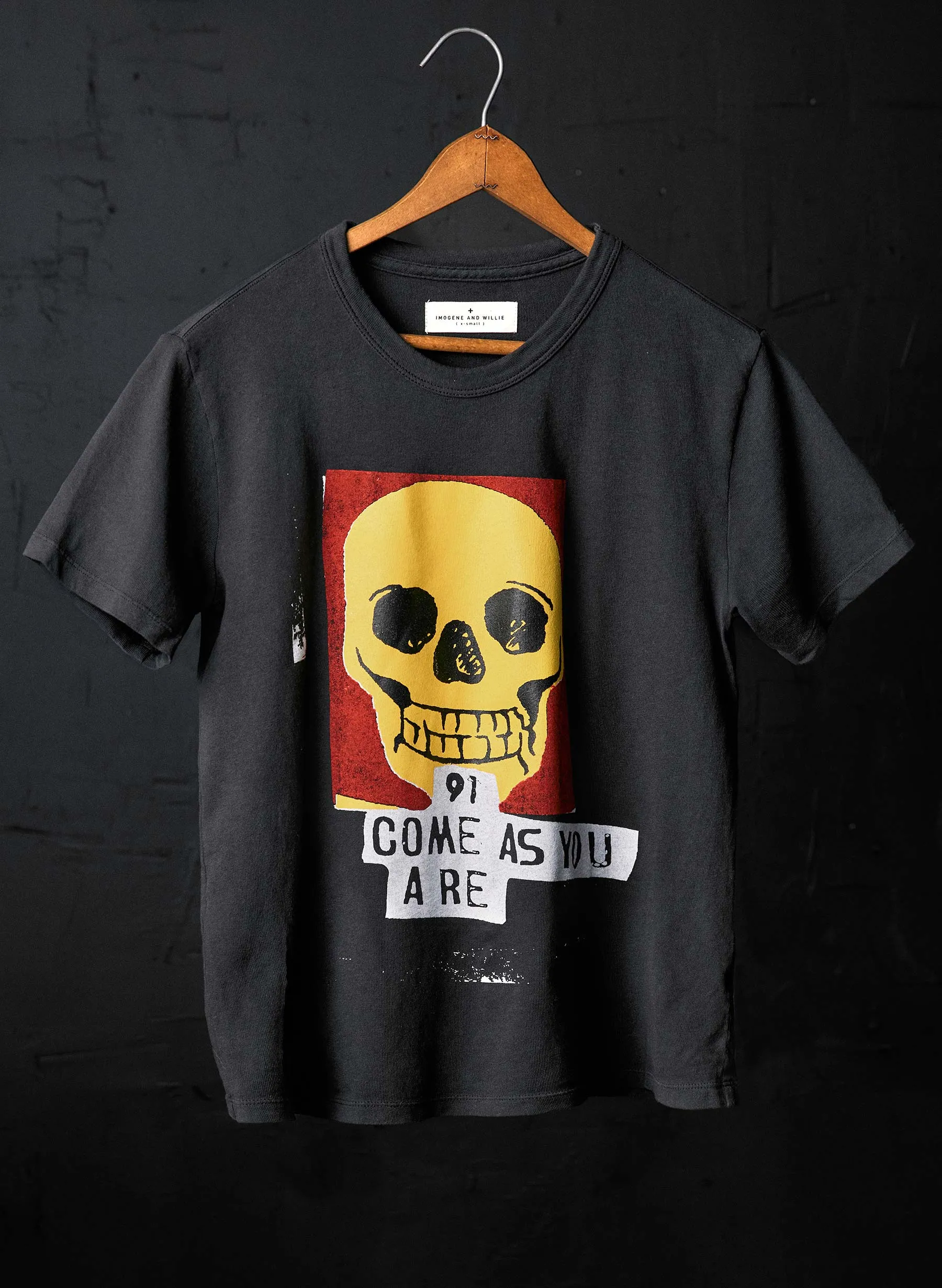 the "as you are" tee sold by Imogene + Willie