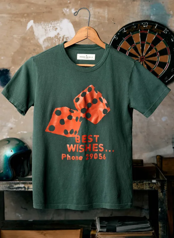 the "best wishes" tee sold by Imogene + Willie