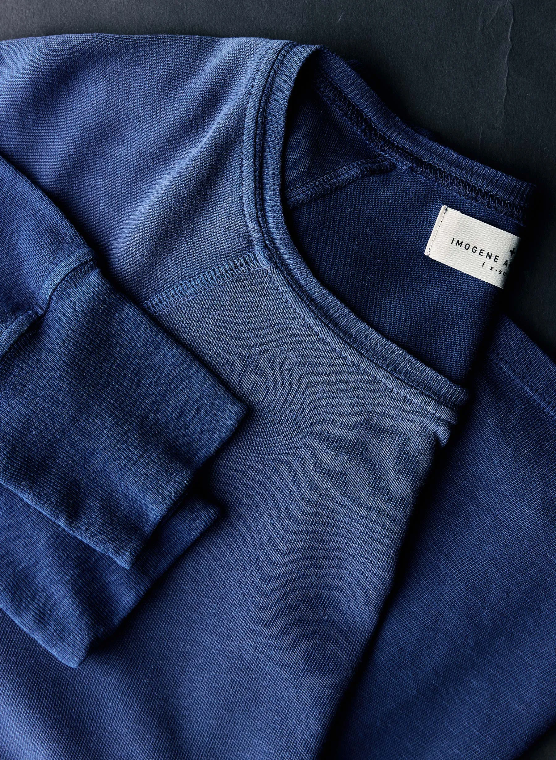 long sleeve raglan in faded navy sold by Imogene + Willie product image thumbnail 4
