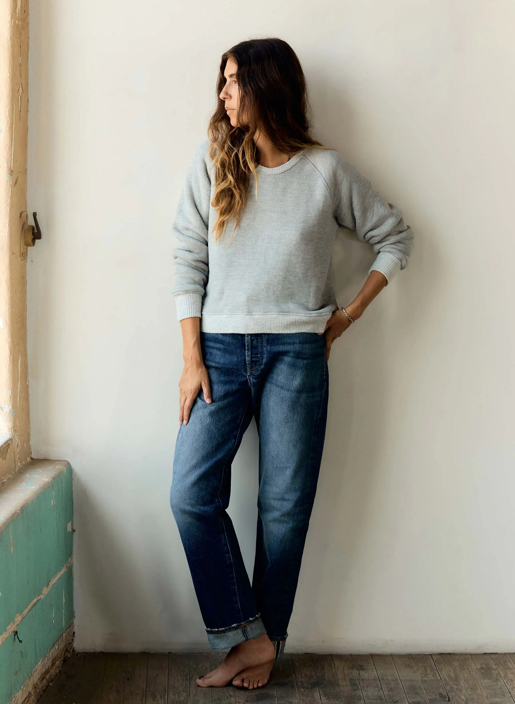 lana raglan sweatshirt in heather sold by Imogene + Willie product image thumbnail 5