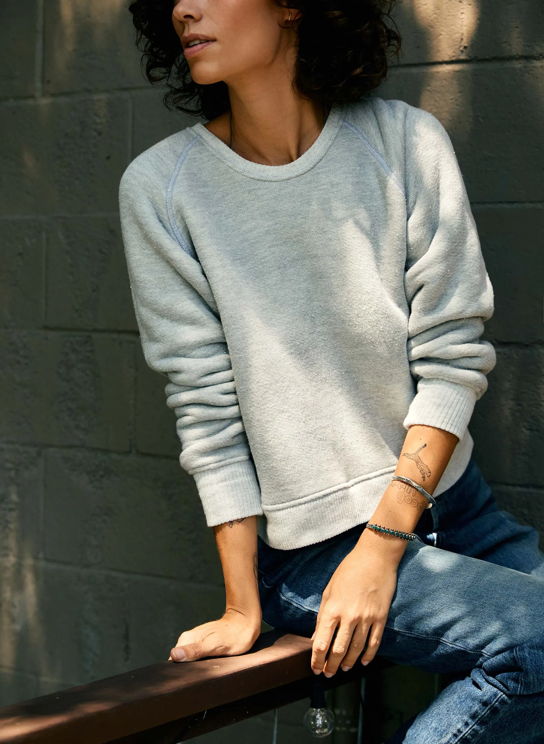 lana raglan sweatshirt in heather sold by Imogene + Willie product image thumbnail 2