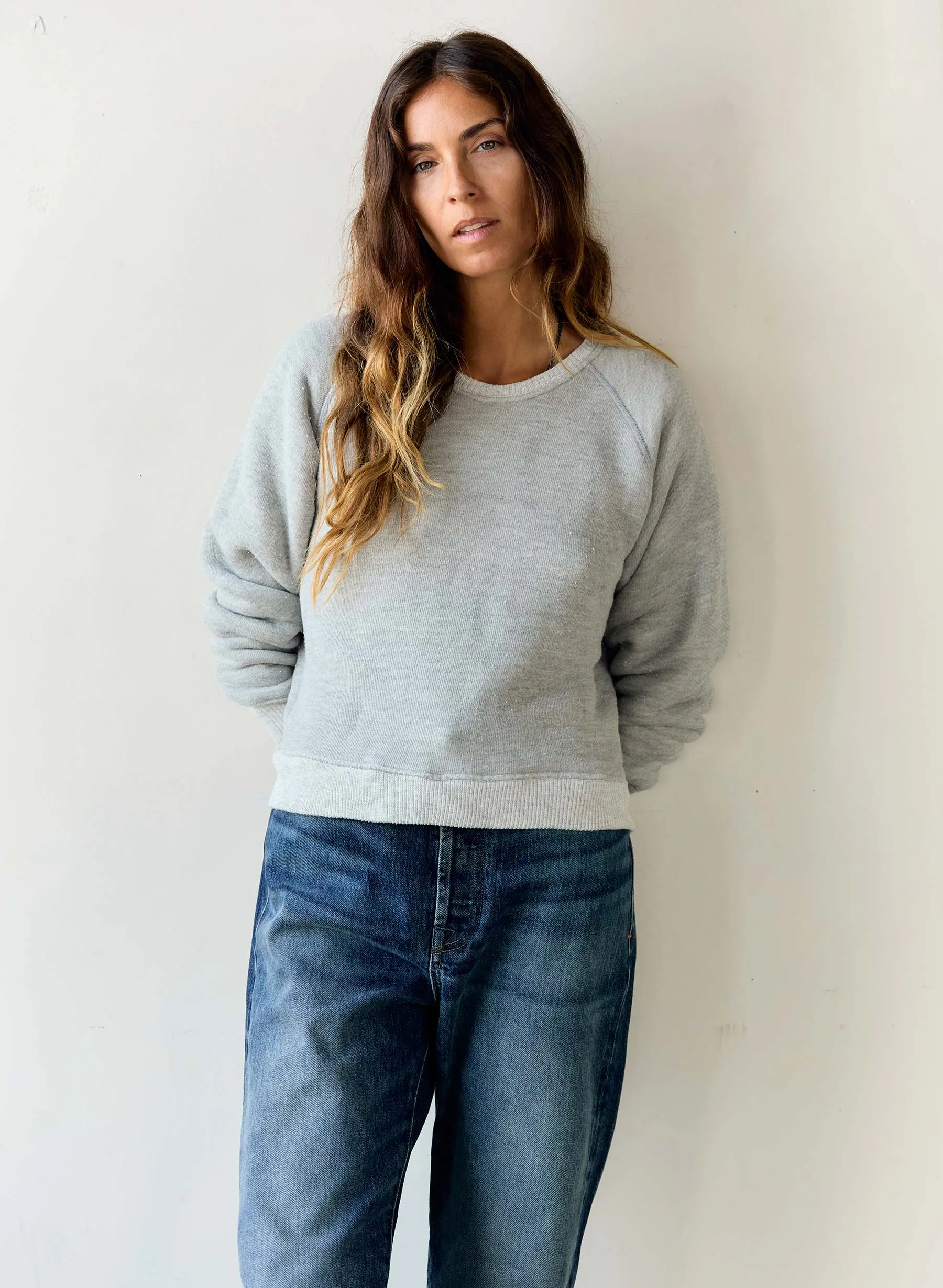 lana raglan sweatshirt in heather sold by Imogene + Willie product image thumbnail 3