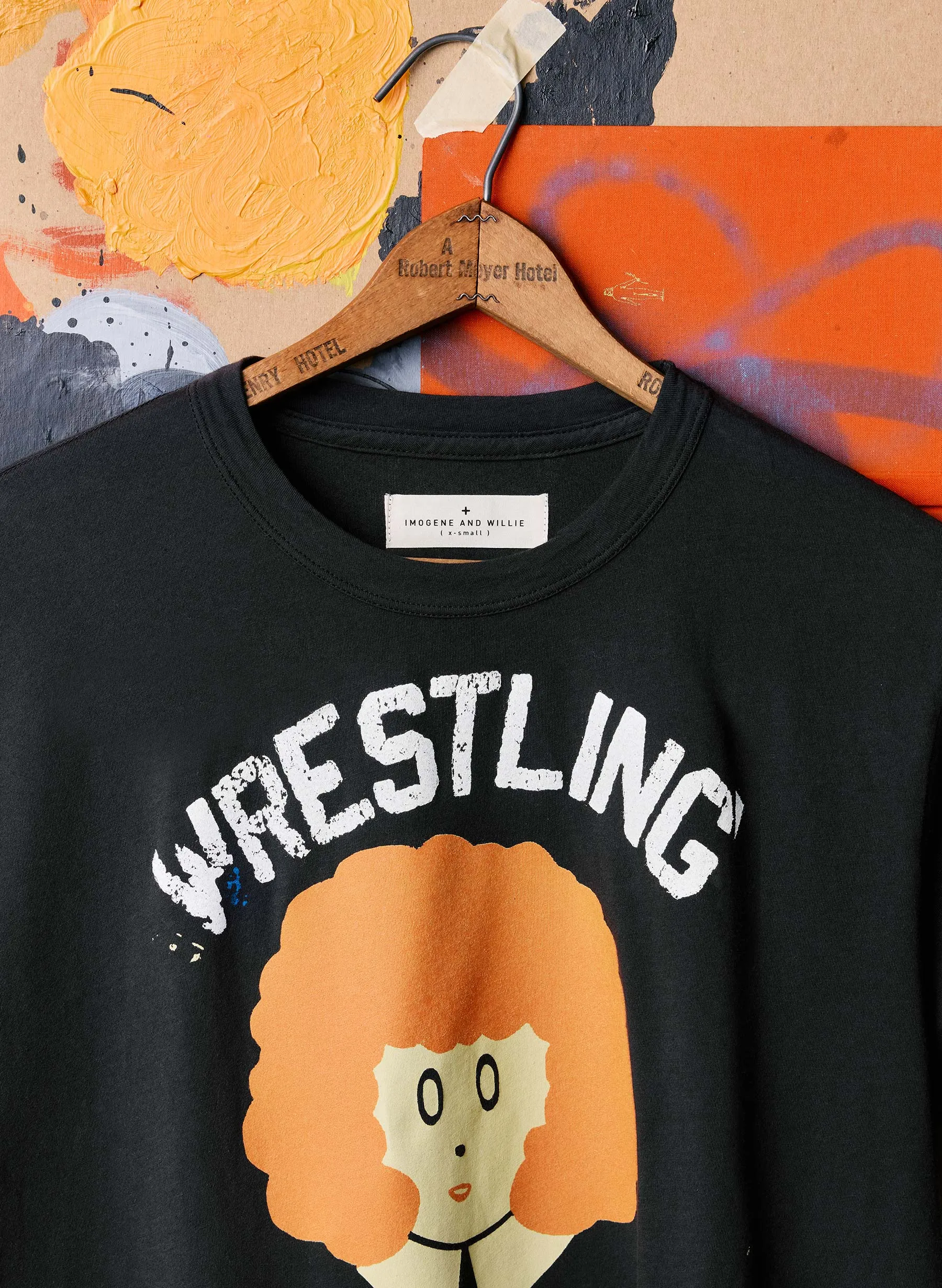 the "wrestling tonite" tee sold by Imogene + Willie product image thumbnail 3