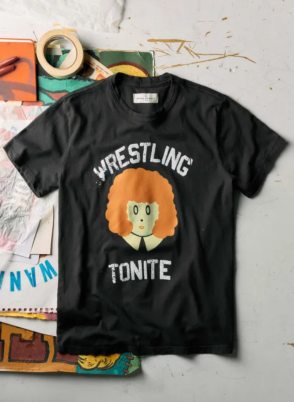 the "wrestling tonite" tee sold by Imogene + Willie