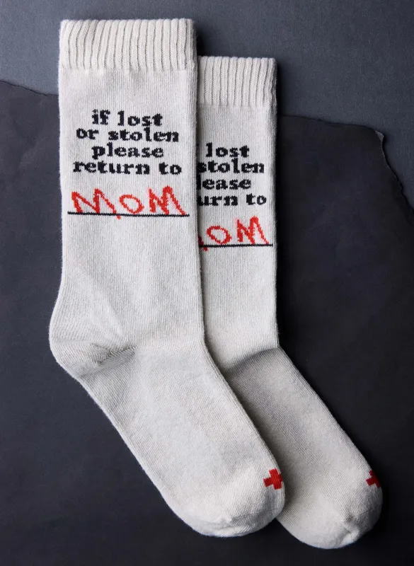 the "please return" sock sold by Imogene + Willie