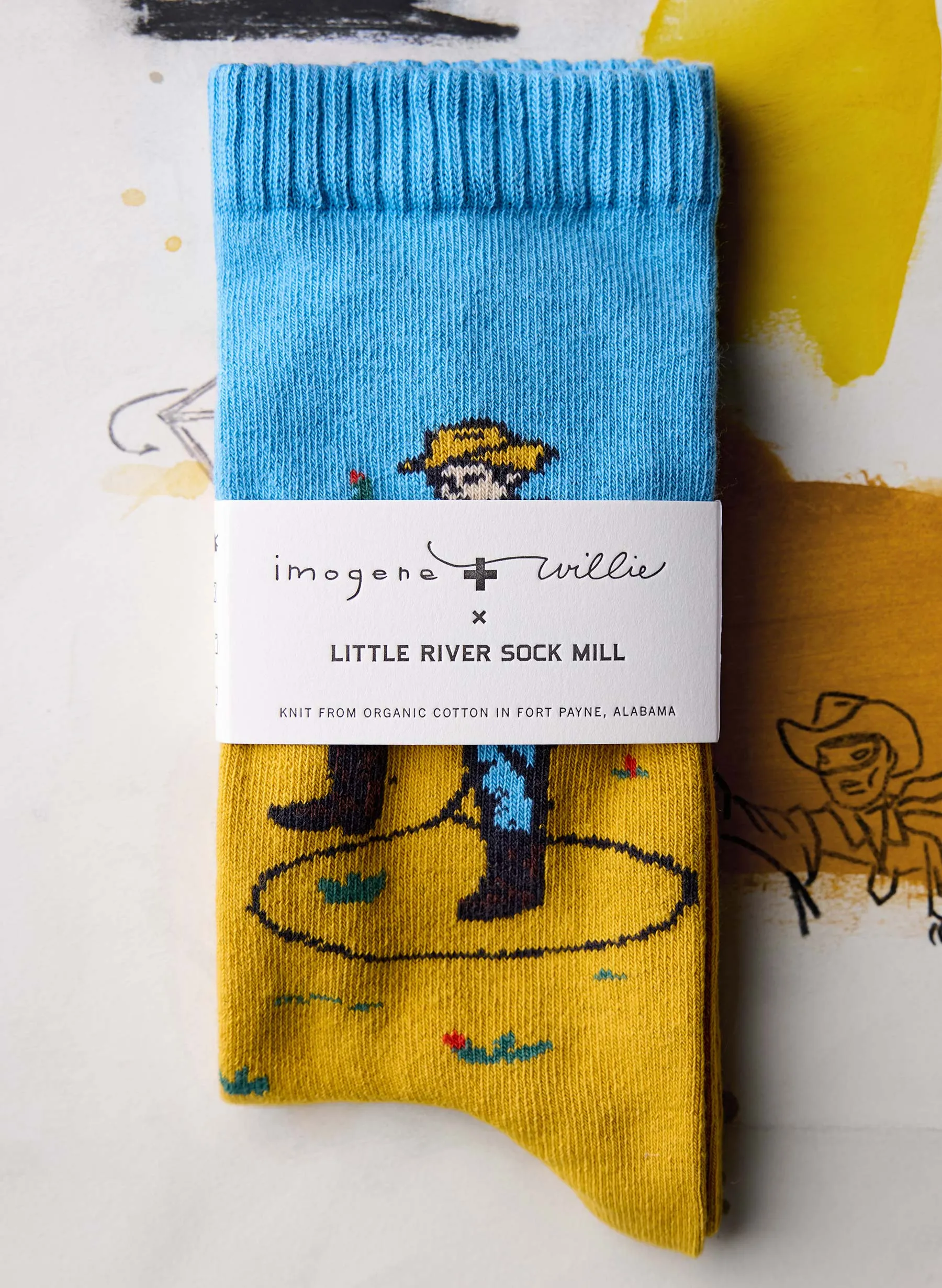 the "lasso" sock sold by Imogene + Willie product image thumbnail 2