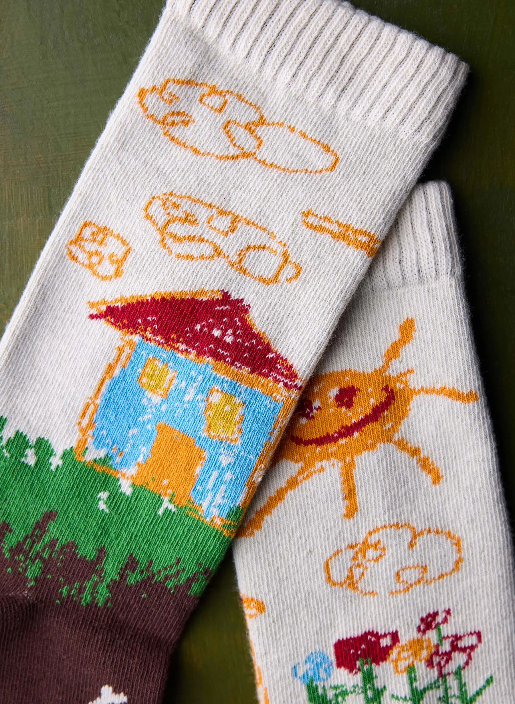 the "home sweet home" sock sold by Imogene + Willie product image thumbnail 3