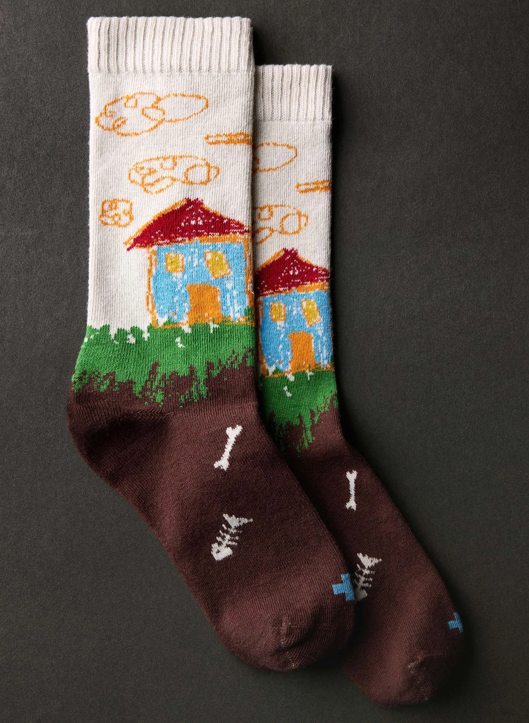 the "home sweet home" sock sold by Imogene + Willie
