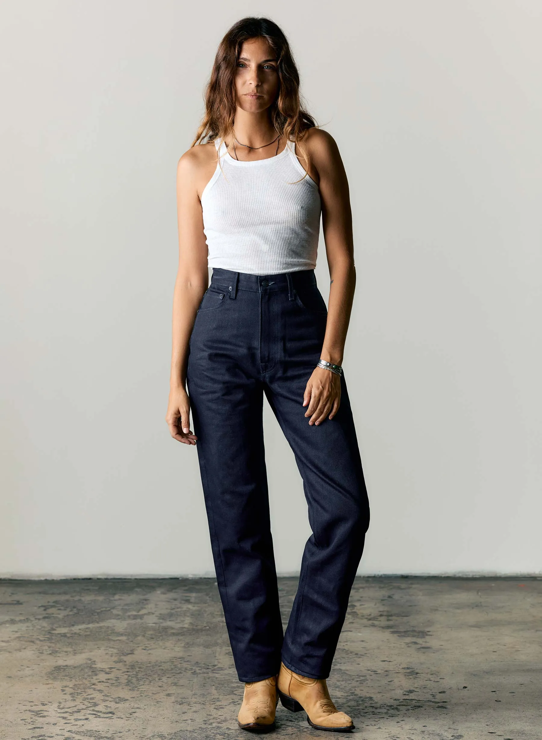 catherine slim black indigo rigid sold by Imogene + Willie product image thumbnail 2