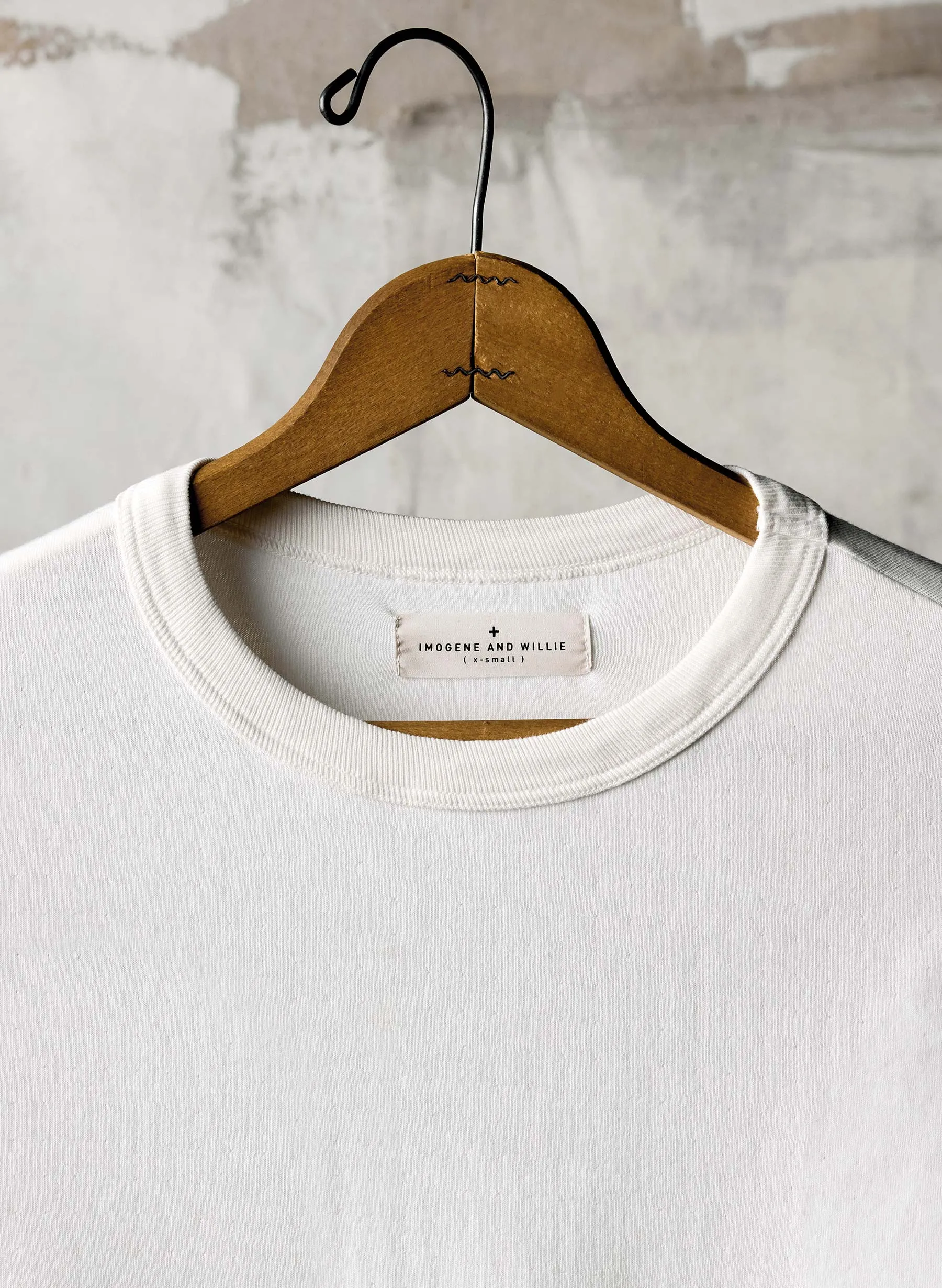 double knit thermal crew in ivory sold by Imogene + Willie product image thumbnail 2