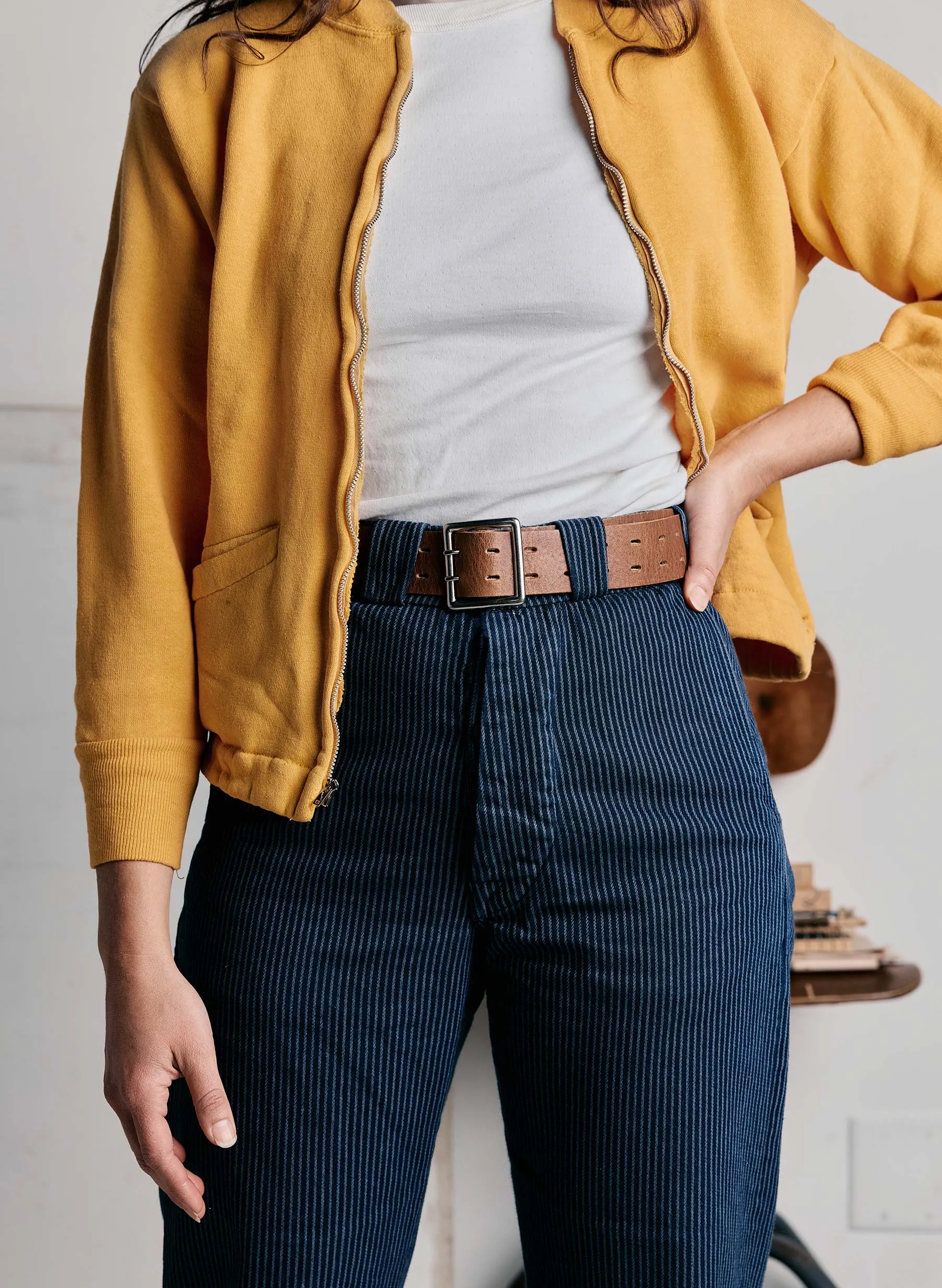 i+w x Emil Erwin two prong horween belt sold by Imogene + Willie product image thumbnail 4