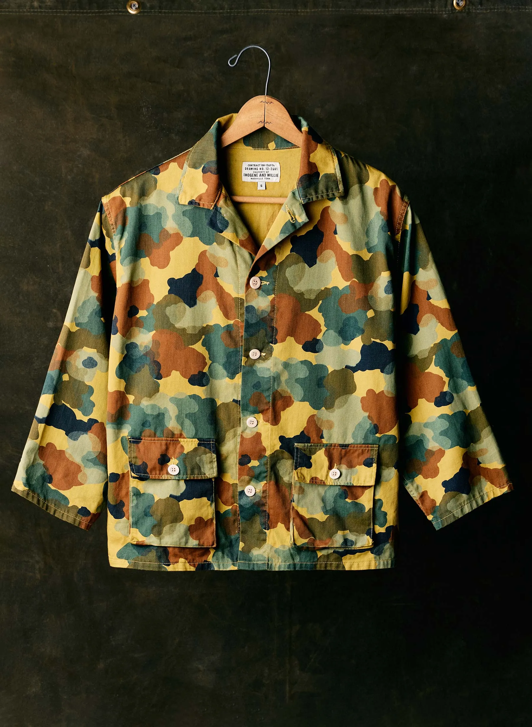 the goodall jacket in painted camo sold by Imogene + Willie product image thumbnail 2