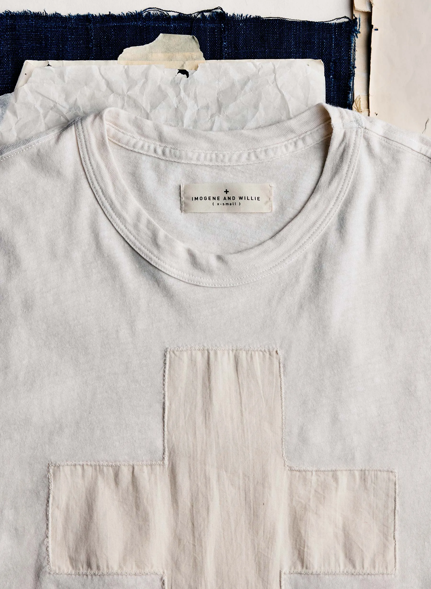 the "plus" tee in vintage white sold by Imogene + Willie product image thumbnail 2
