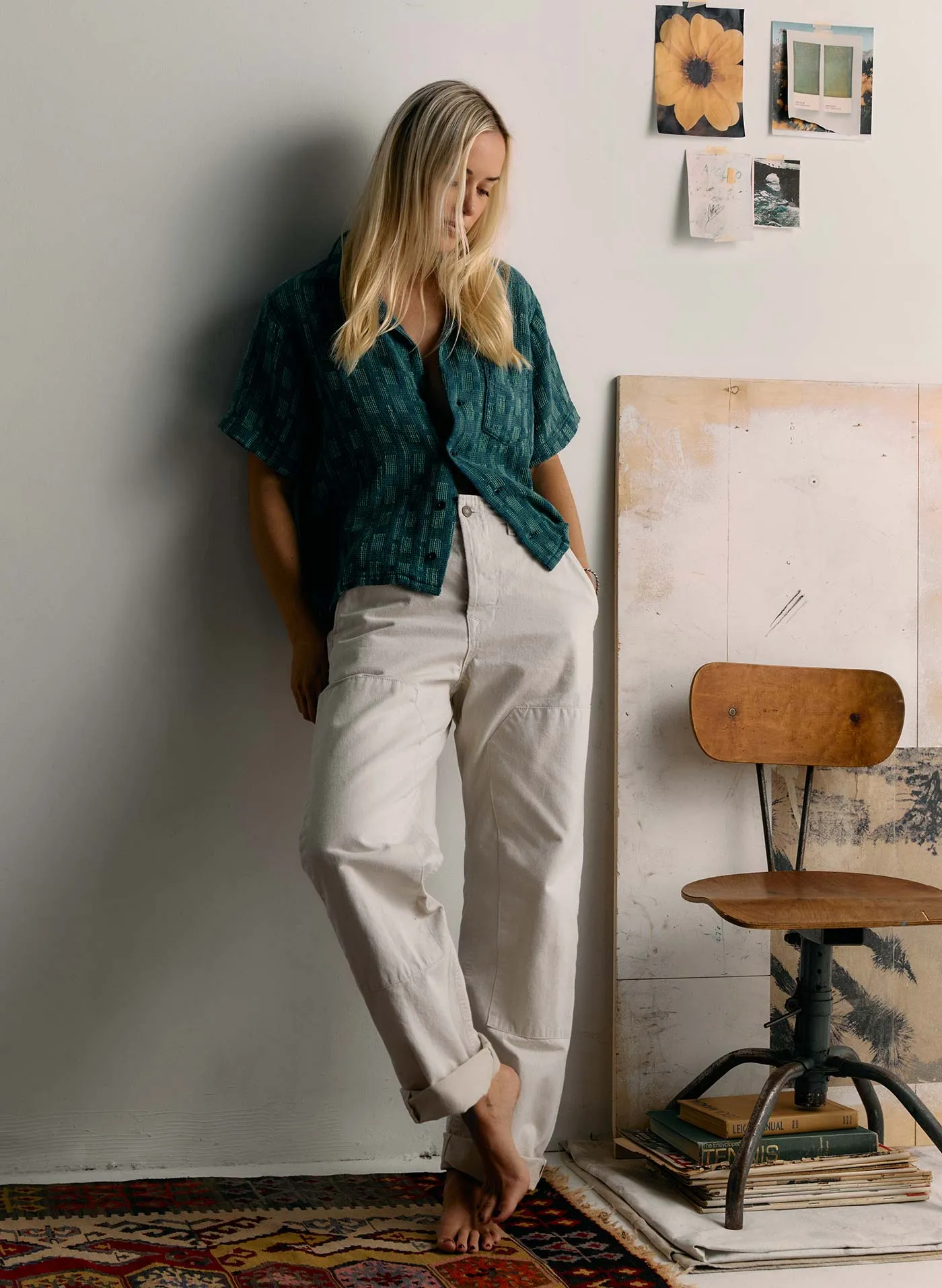 clarke selvage workpant in natural sold by Imogene + Willie product image thumbnail 3