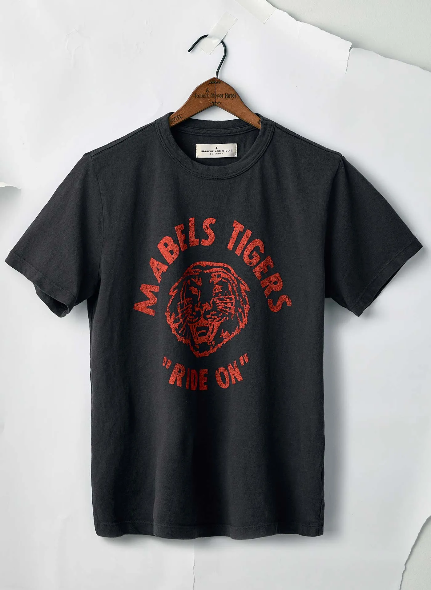 the "ride on" tee sold by Imogene + Willie