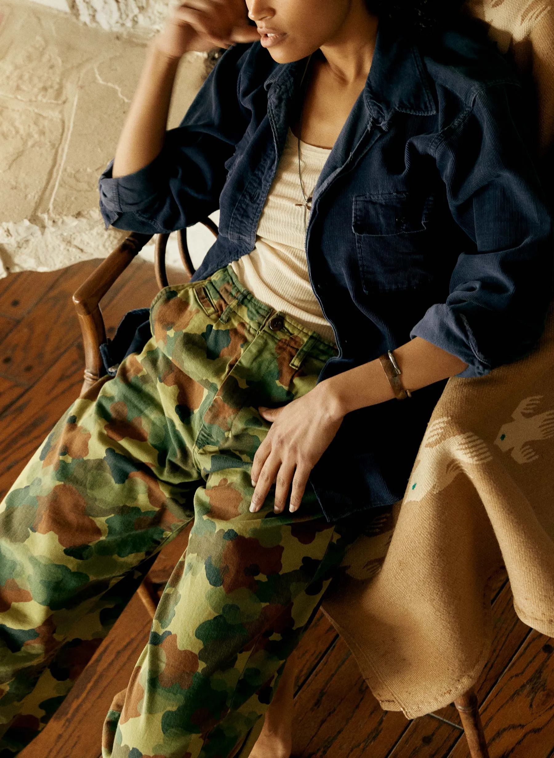 the sonora painted camo trouser sold by Imogene + Willie product image thumbnail 2