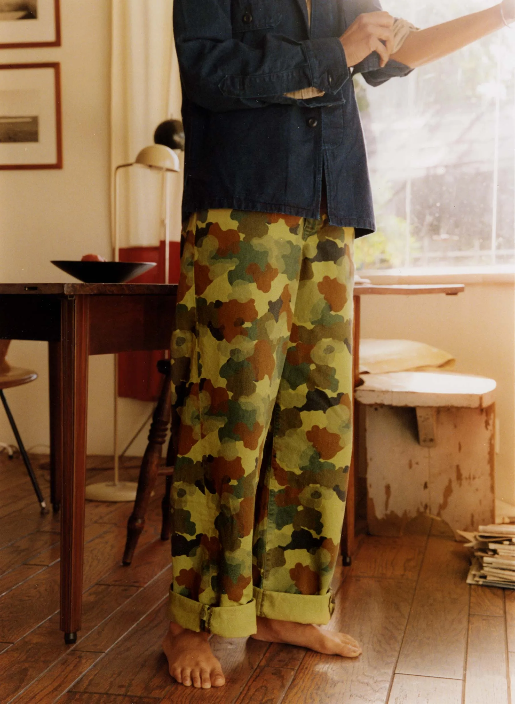 the sonora painted camo trouser sold by Imogene + Willie product image thumbnail 3