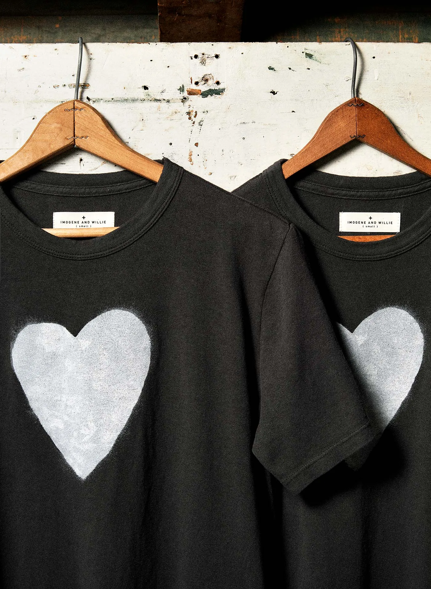 the "heart" tee in black sold by Imogene + Willie product image thumbnail 3