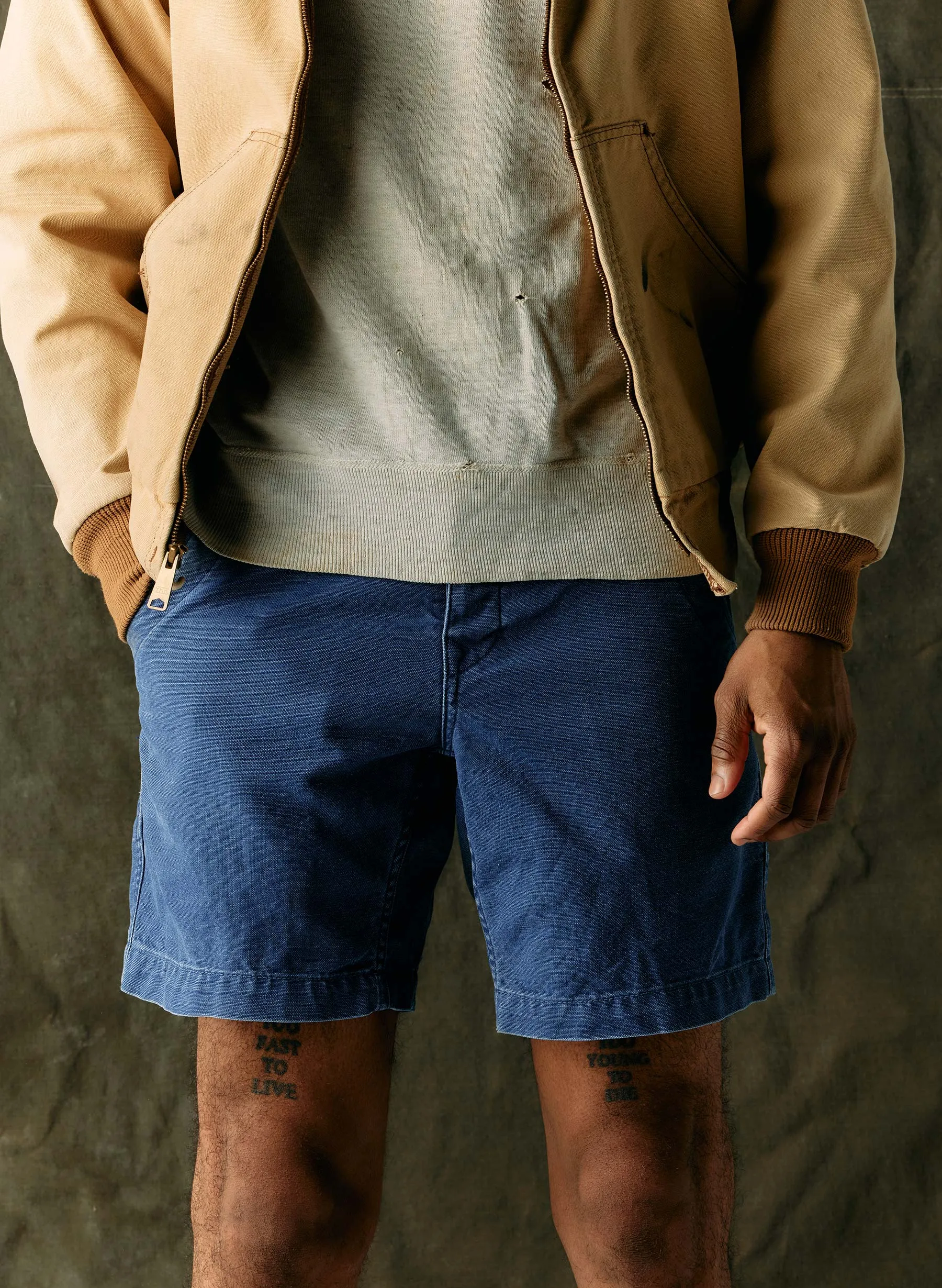 the mountain short in french blue sold by Imogene + Willie product image thumbnail 4