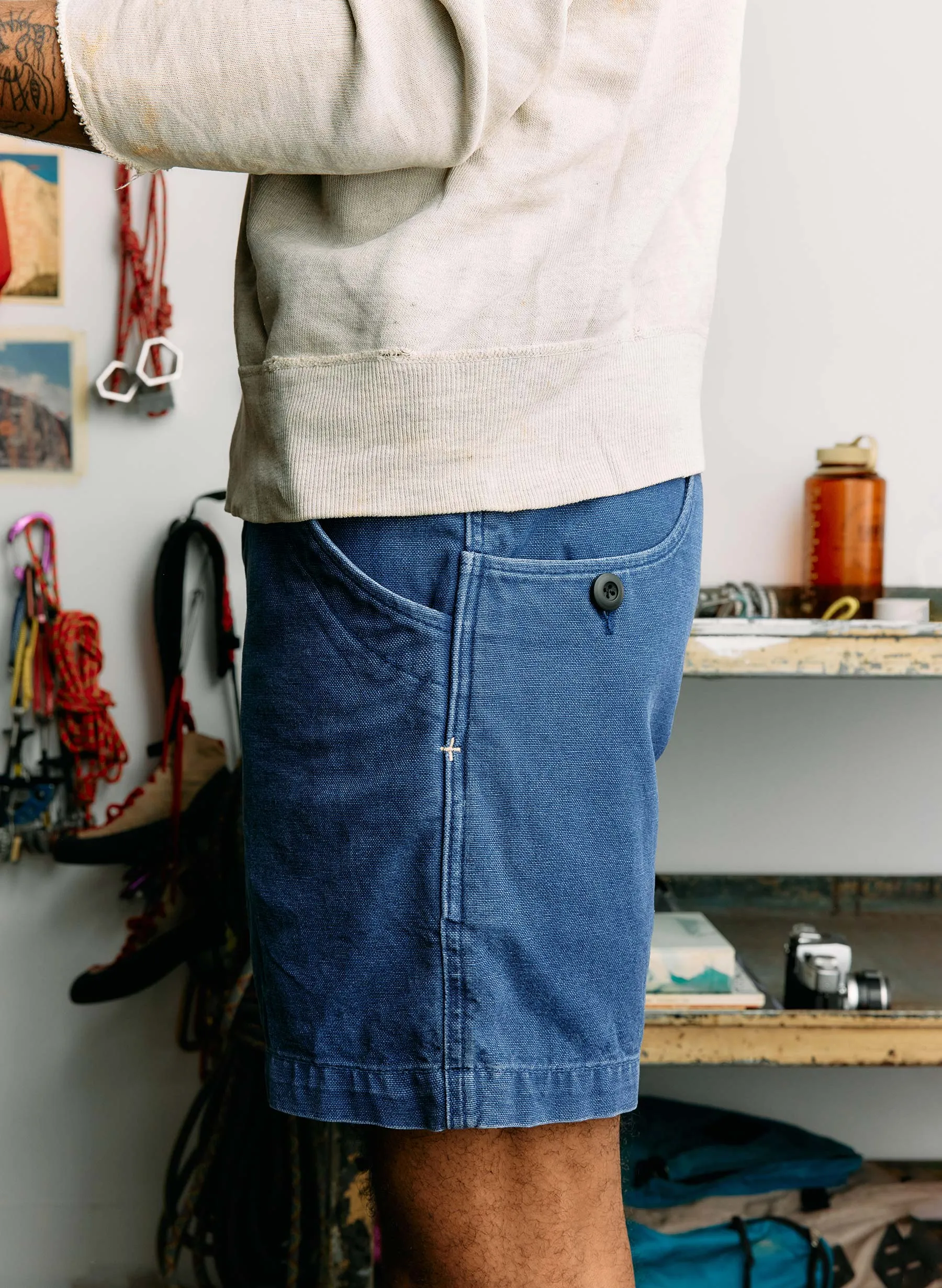 the mountain short in french blue sold by Imogene + Willie product image thumbnail 3