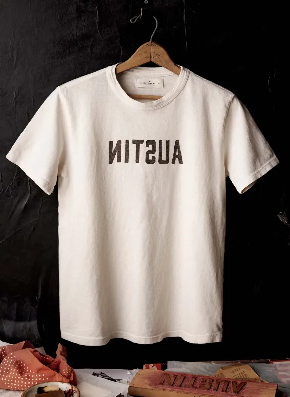 the "austin" tee in vintage white sold by Imogene + Willie