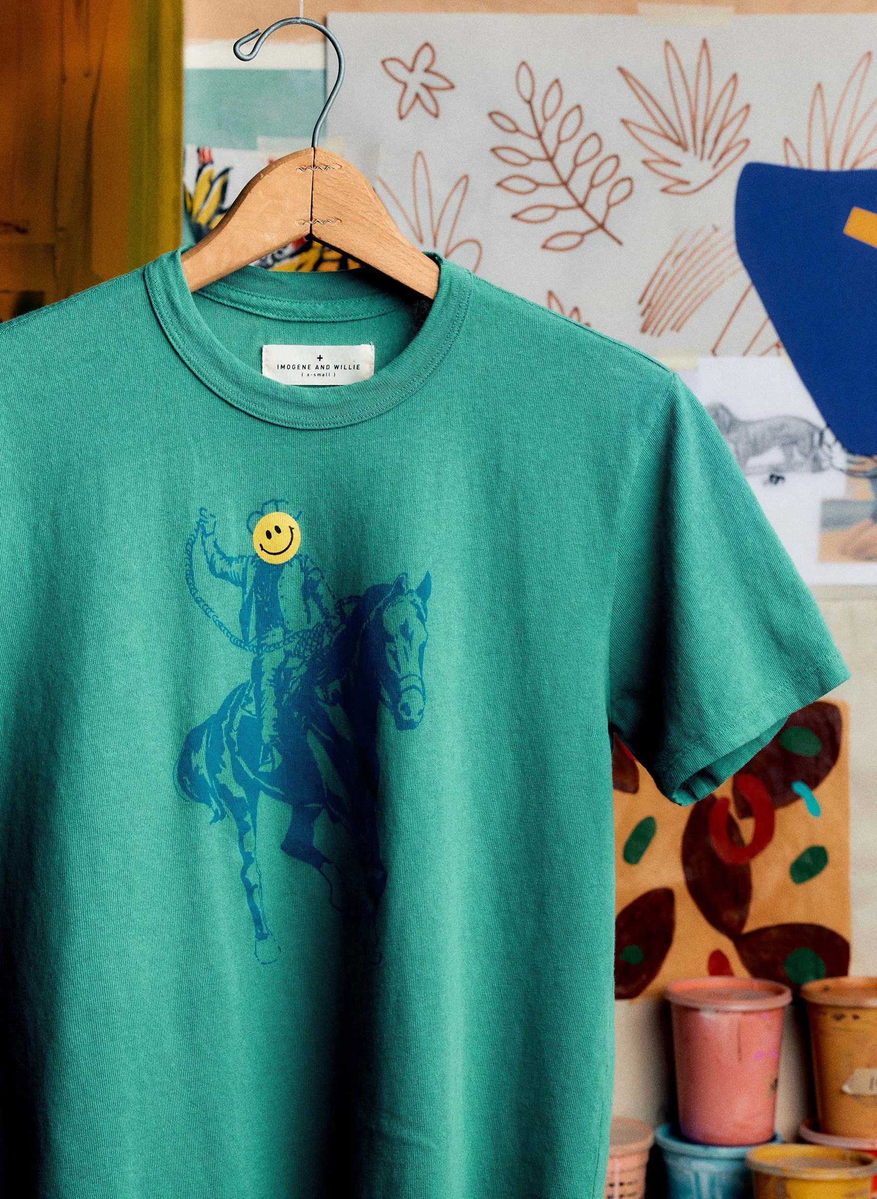the "happy rider" tee sold by Imogene + Willie product image thumbnail 5