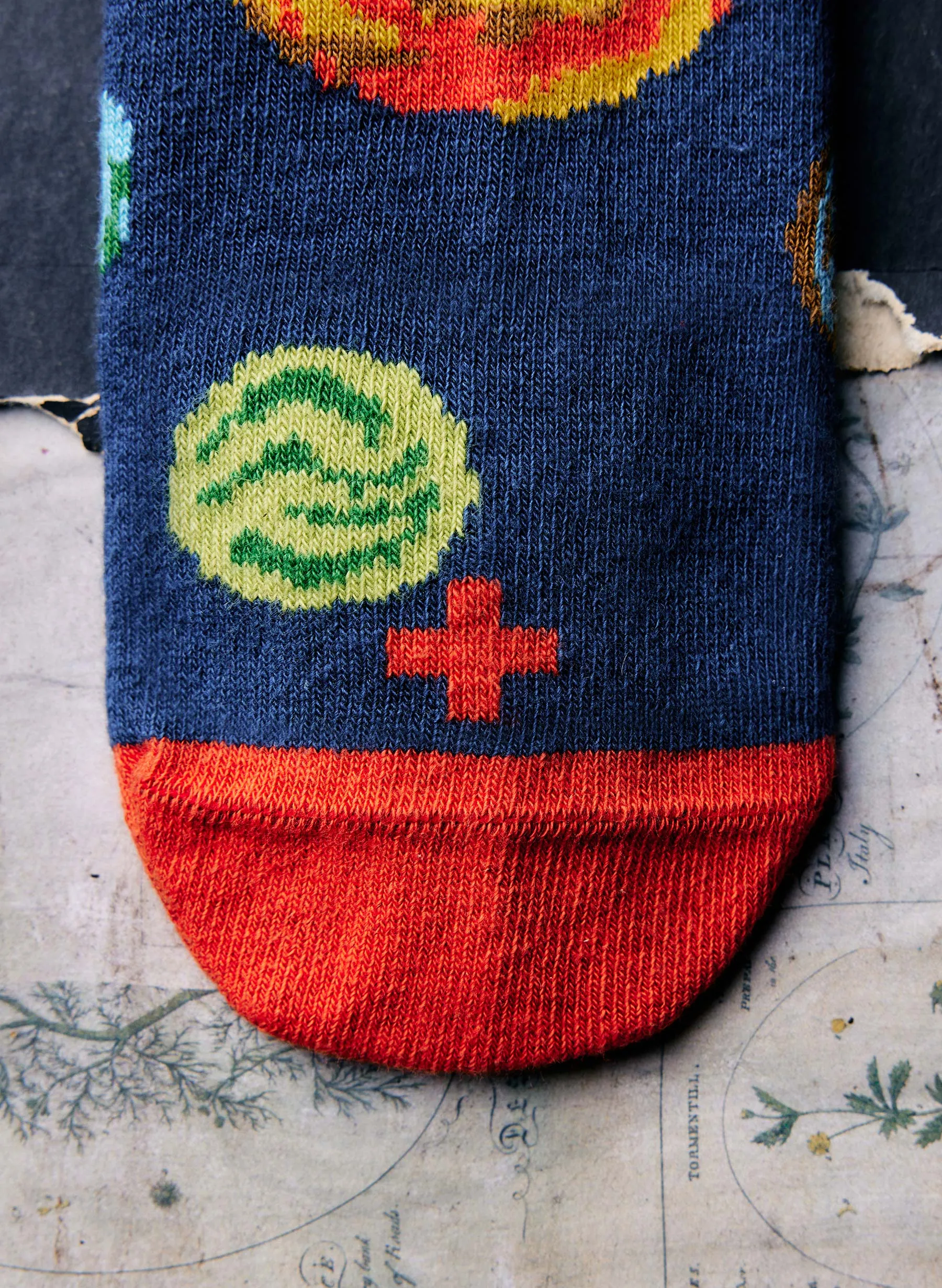 the "you are here" sock sold by Imogene + Willie product image thumbnail 2
