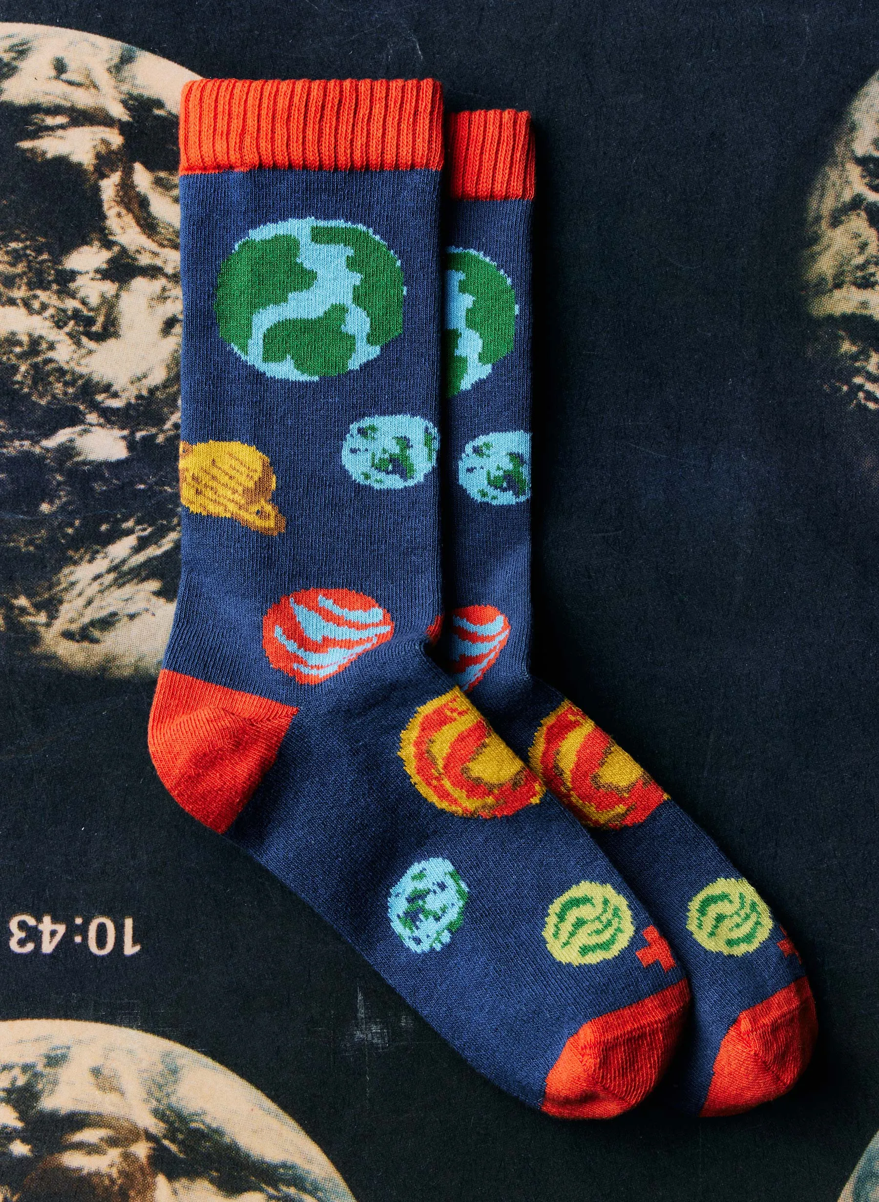 the "you are here" sock sold by Imogene + Willie