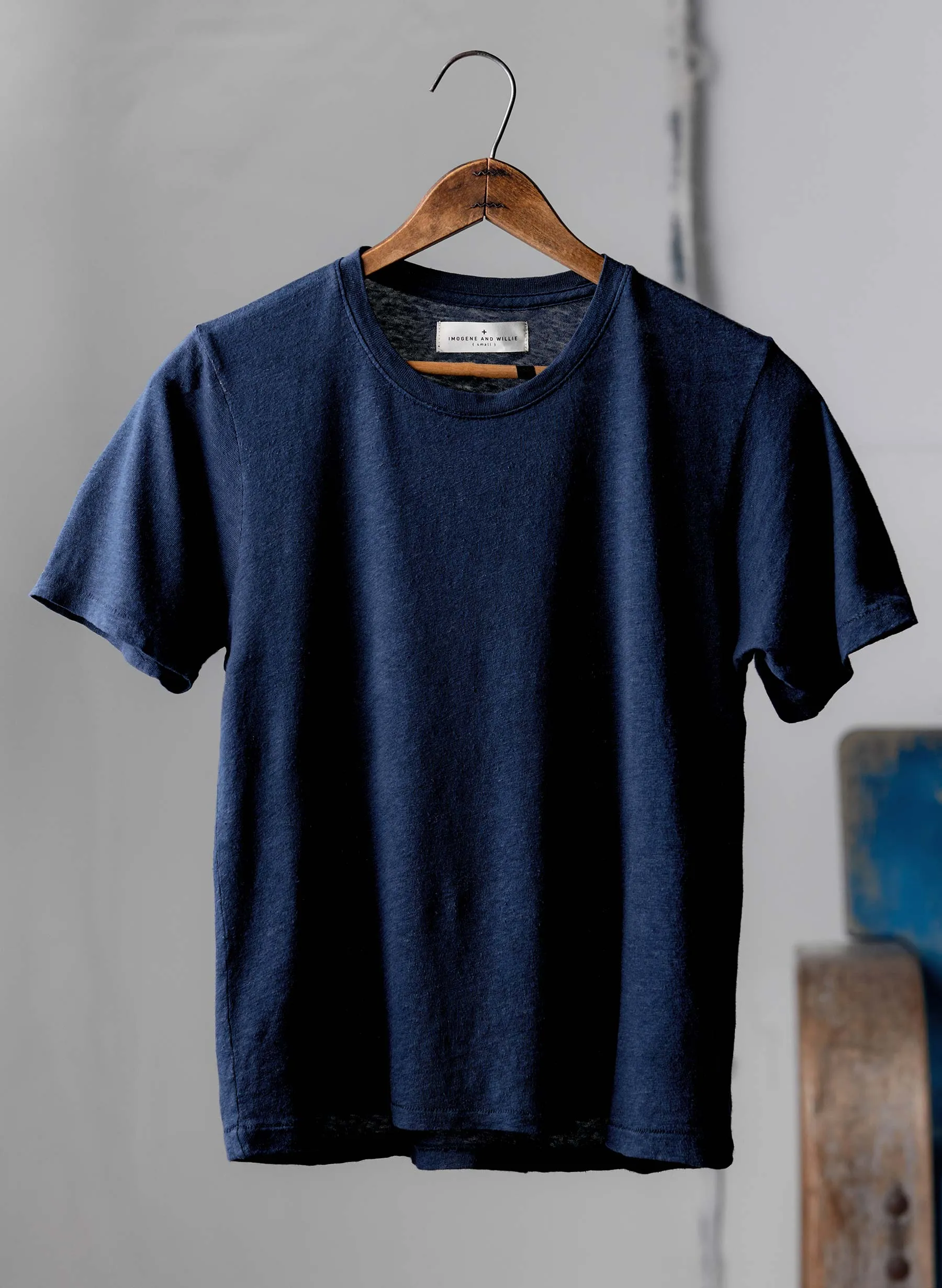 the cotton hemp tee in midnight sold by Imogene + Willie product image thumbnail 3