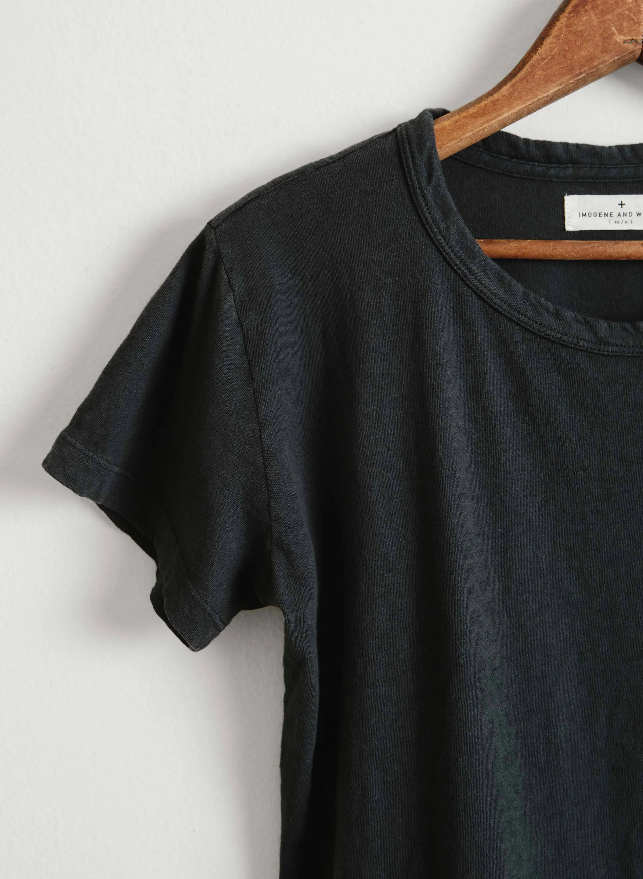 the drop tee in faded black sold by Imogene + Willie product image thumbnail 5